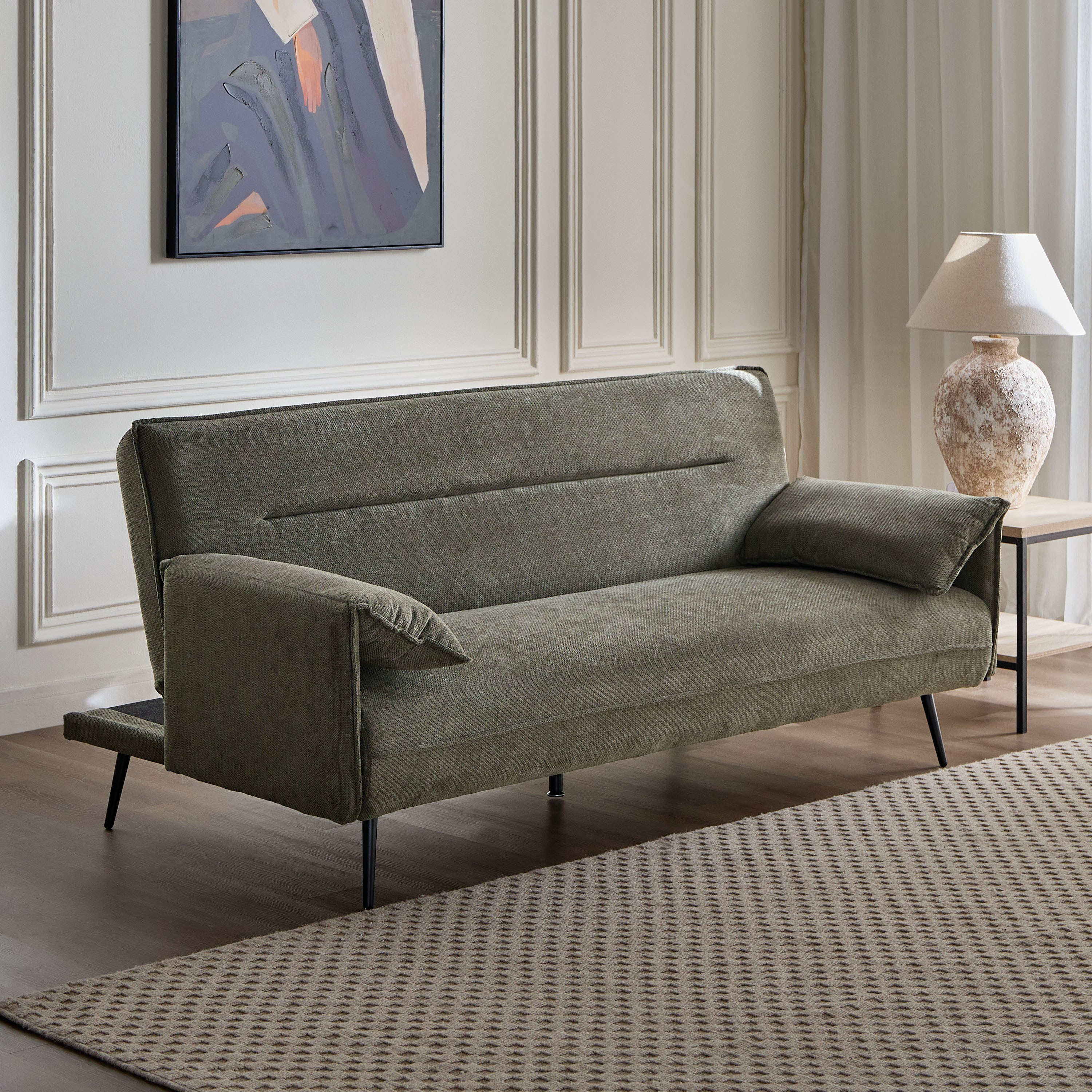 Novara 3-Seater Fabric Sofa Bed-furniture-sofaandseating-sofabedsanddaybeds-image-1