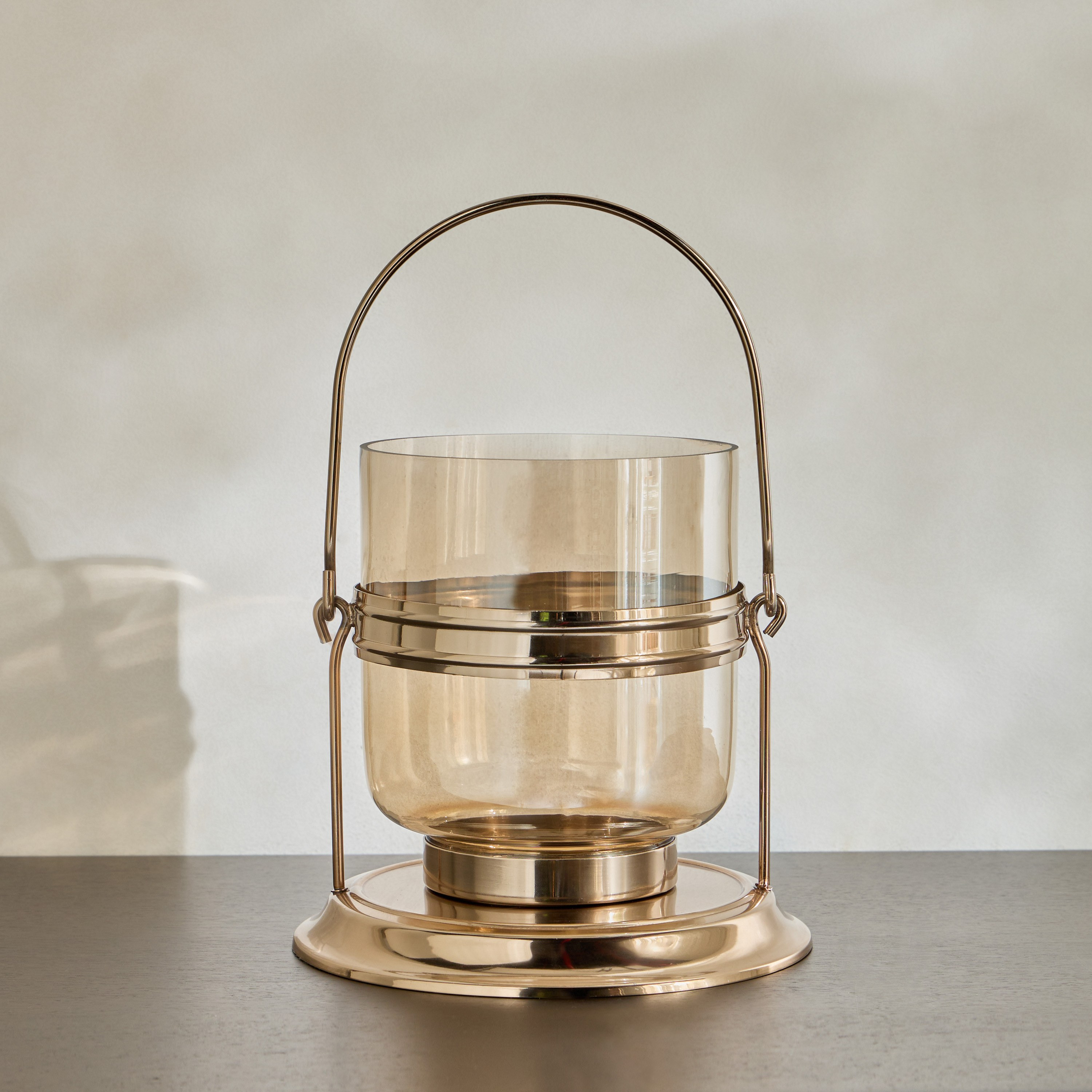 Bronte Stainless Steel Hurricane Lantern - 22 cm-household-decor-candleholdersandlanterns-image-3