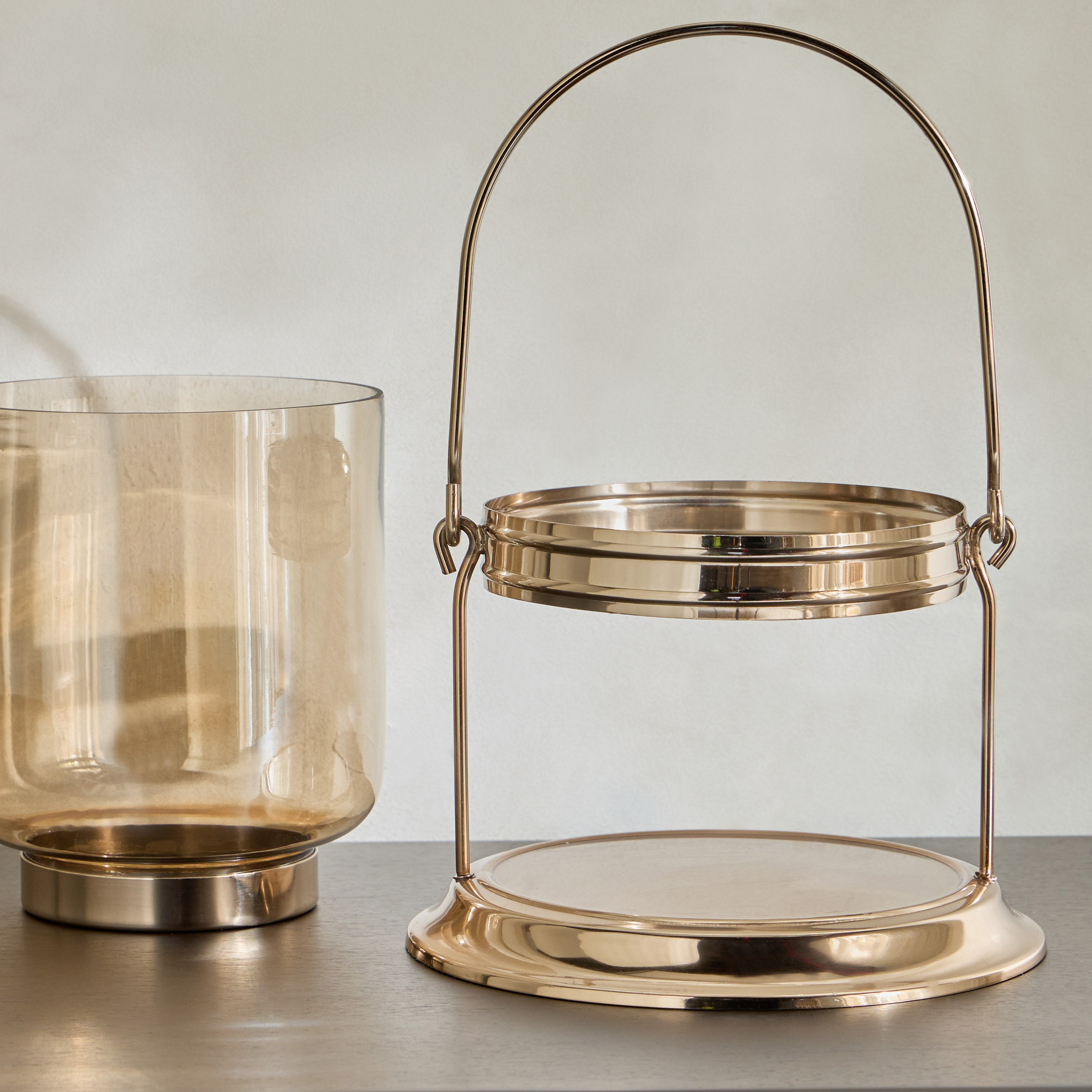Bronte Stainless Steel Hurricane Lantern - 22 cm-household-decor-candleholdersandlanterns-image-4