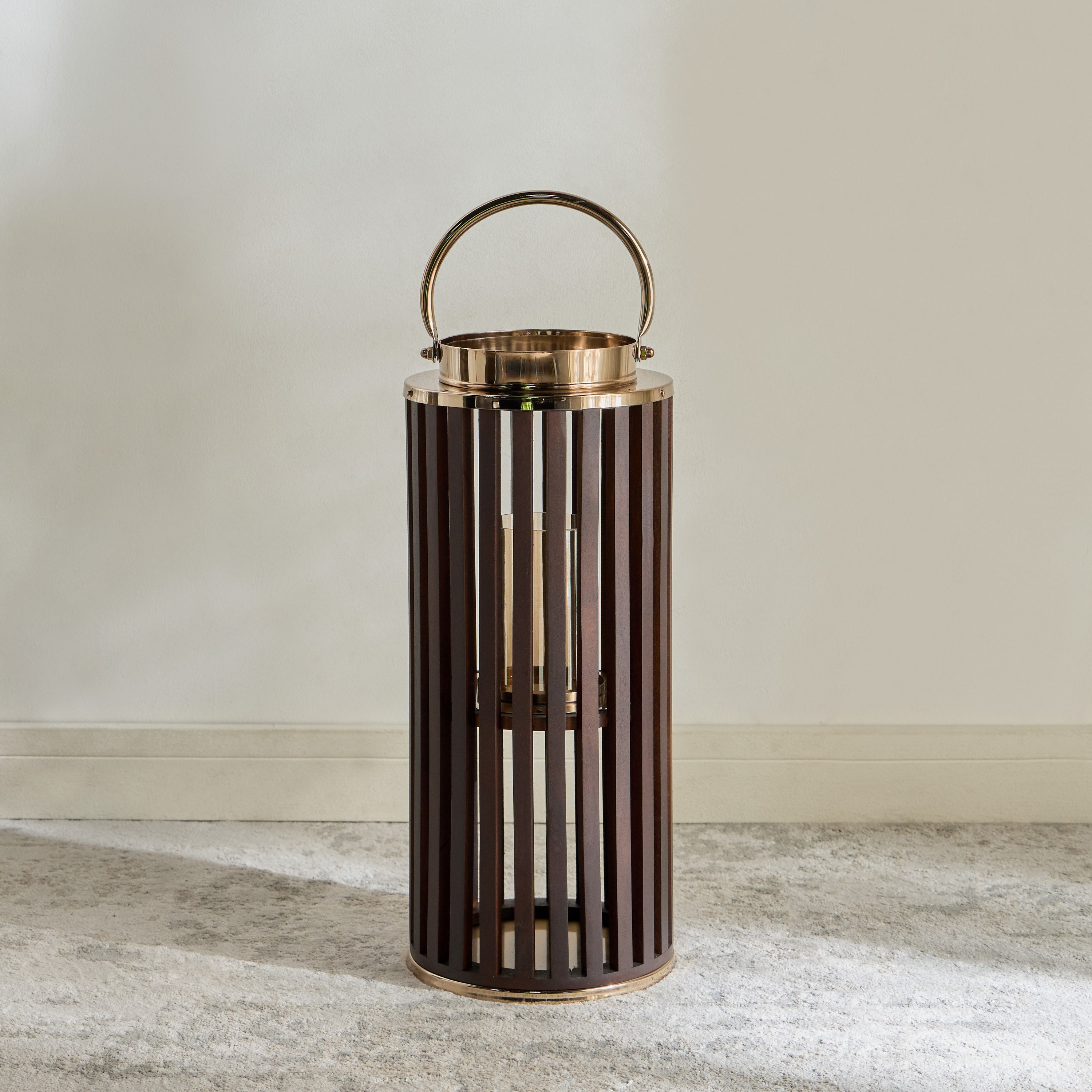 Louvre Stainless Steel Lantern - 56 cm-household-decor-candleholdersandlanterns-image-3