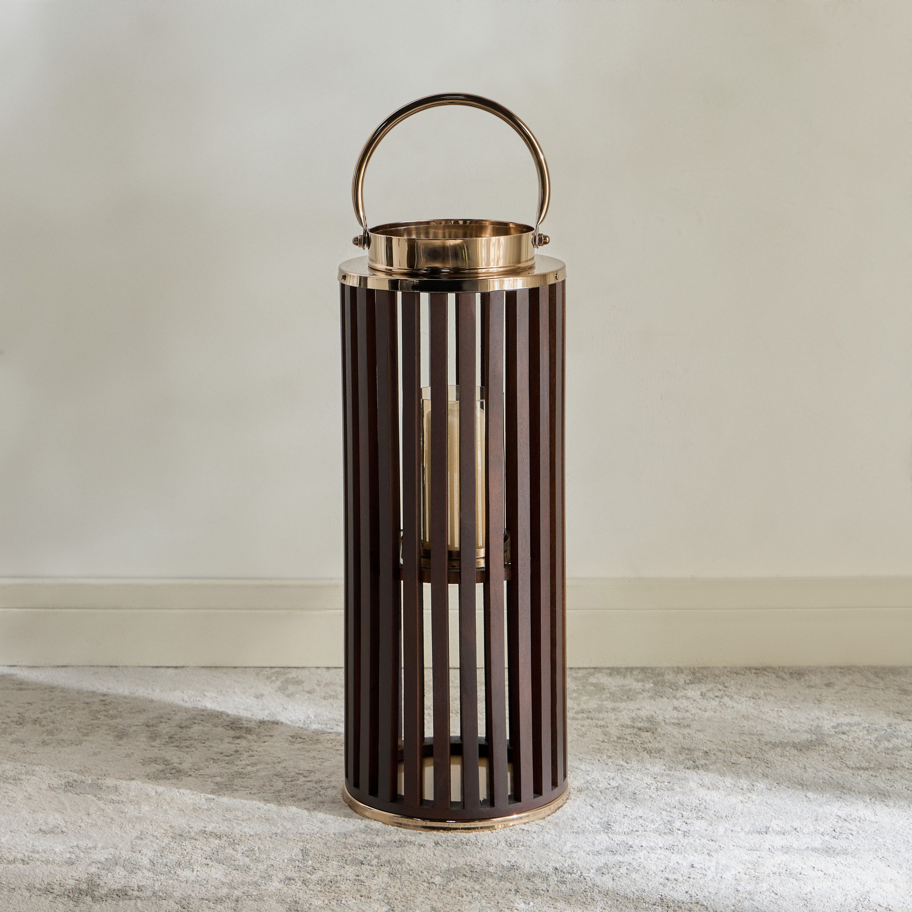 Louvre Stainless Steel Lantern - 81 cm-household-decor-candleholdersandlanterns-image-1
