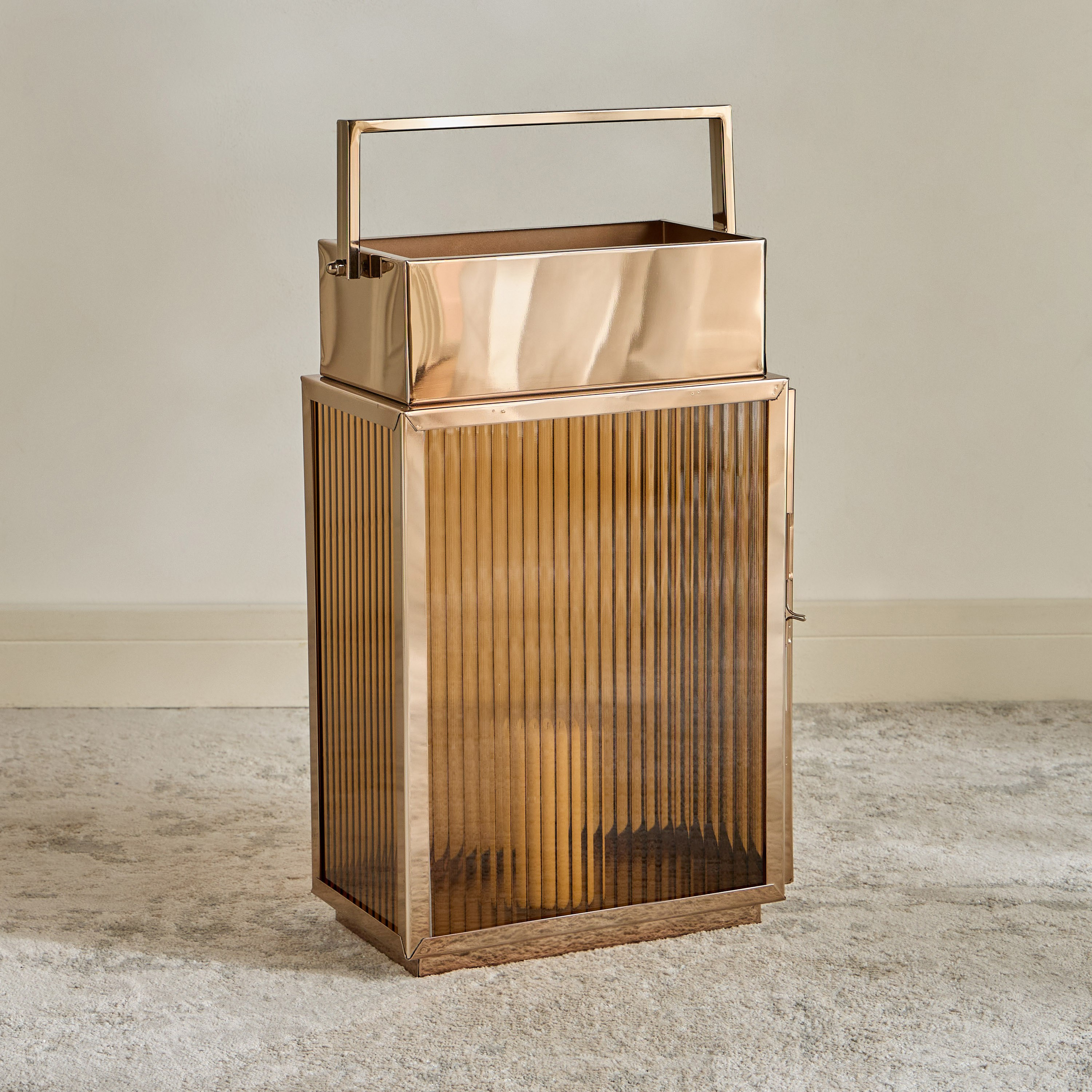 Wynand Stainless Steel Lantern - 53 cm