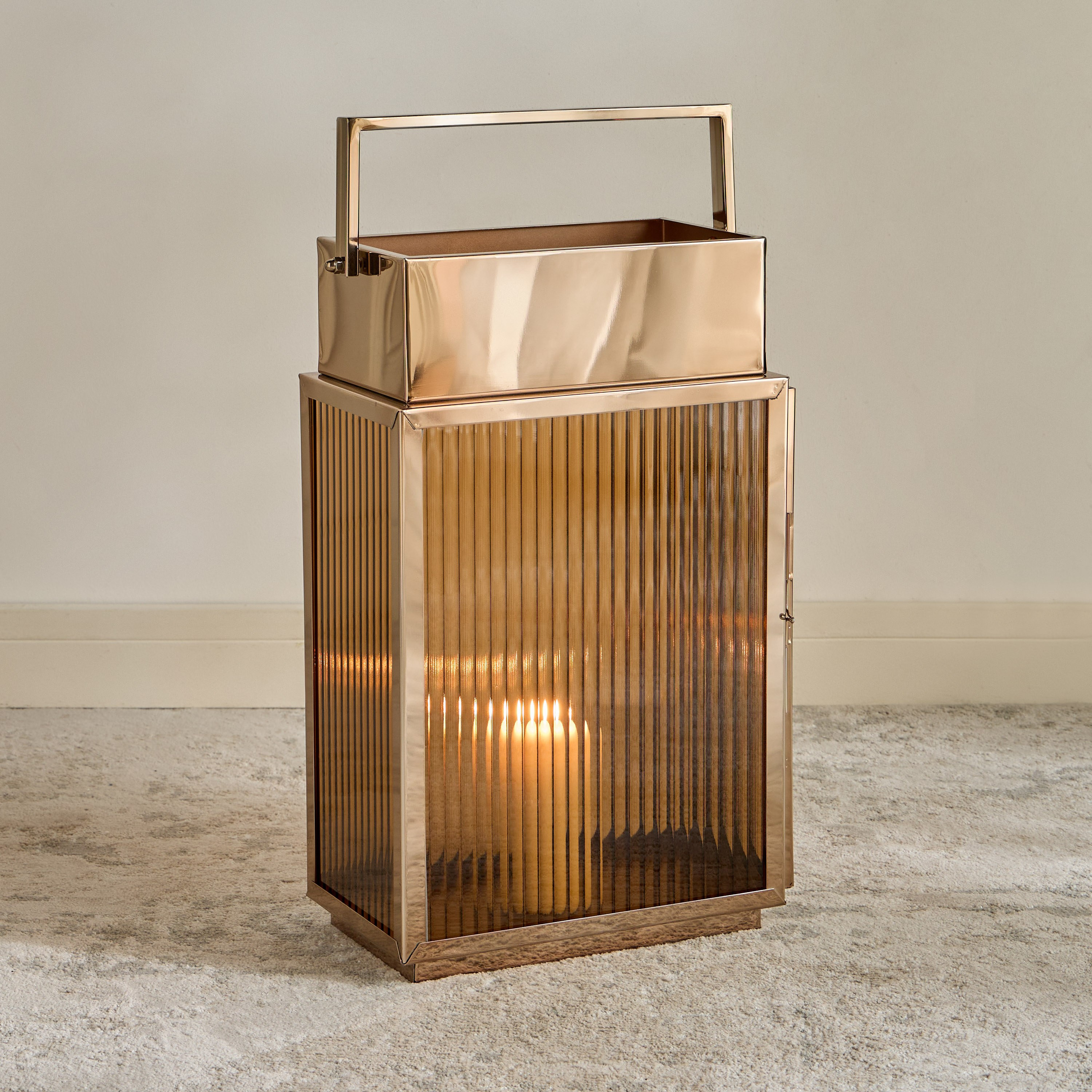Wynand Stainless Steel Lantern - 53 cm-household-decor-candleholdersandlanterns-image-2