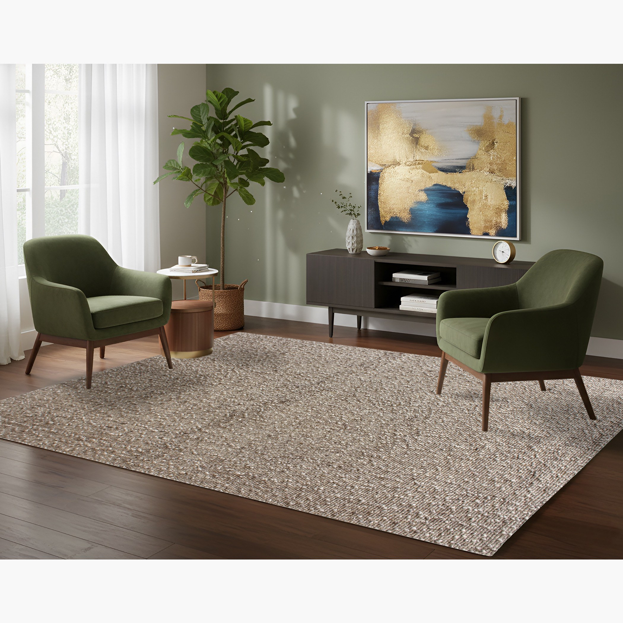 Veyra Handtufted Dhurrie - 90x150 cm-household-rugsandcarpets-rugs-image-2