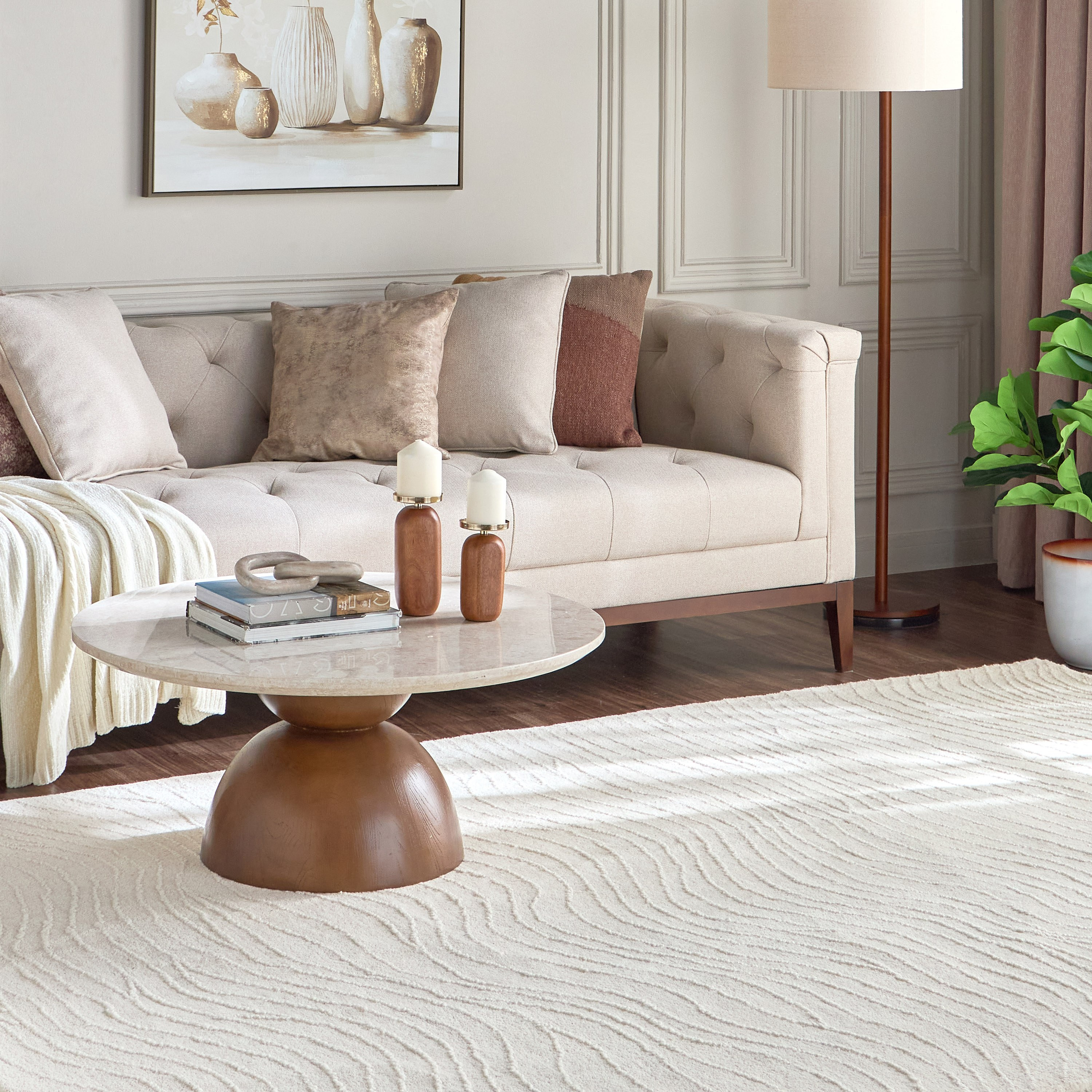 Elani Handtufted Woollen Rug - 200x290 cm-household-rugsandcarpets-rugs-image-5
