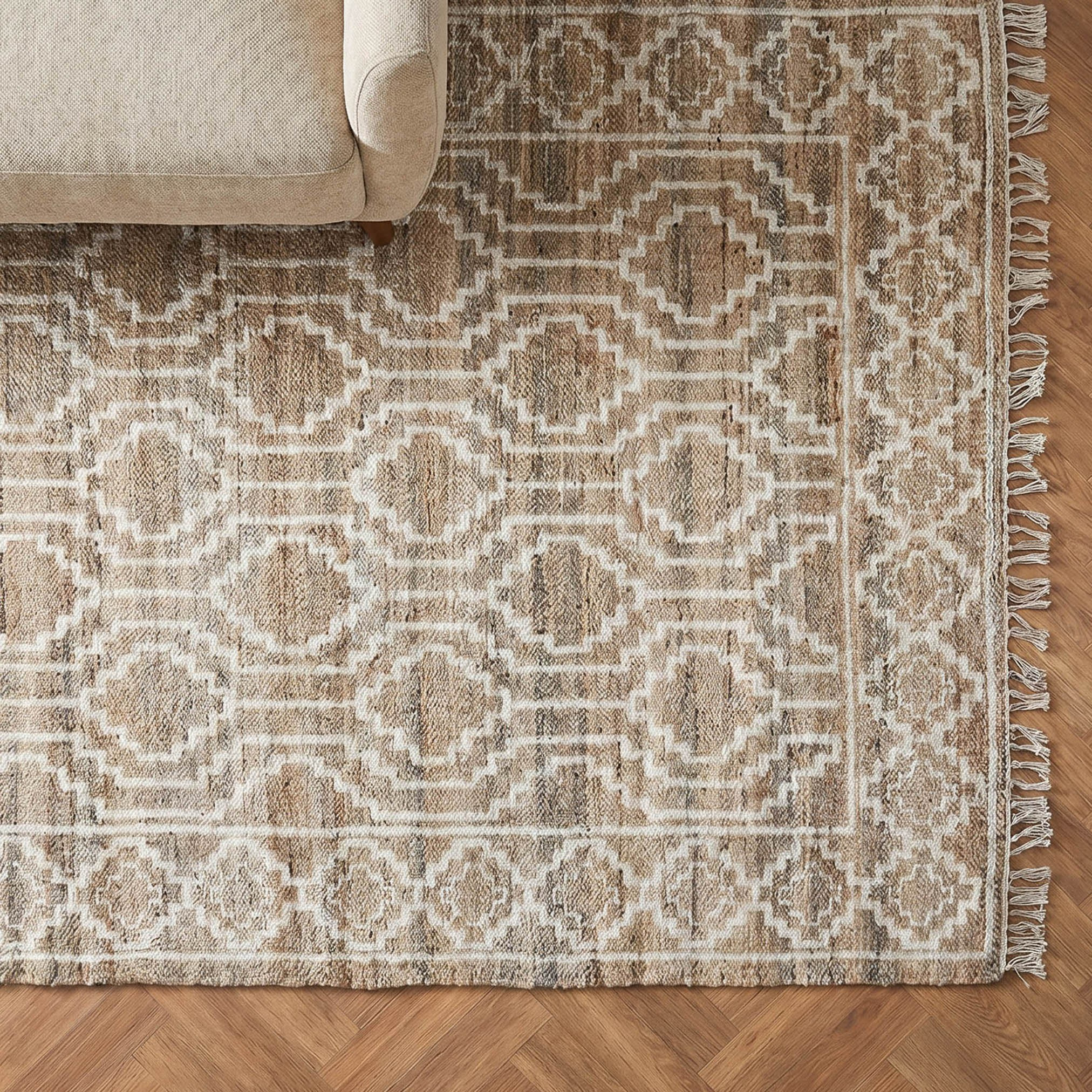 Enira Handwoven Jute Dhurrie - 200x290 cm-household-rugsandcarpets-rugs-image-1
