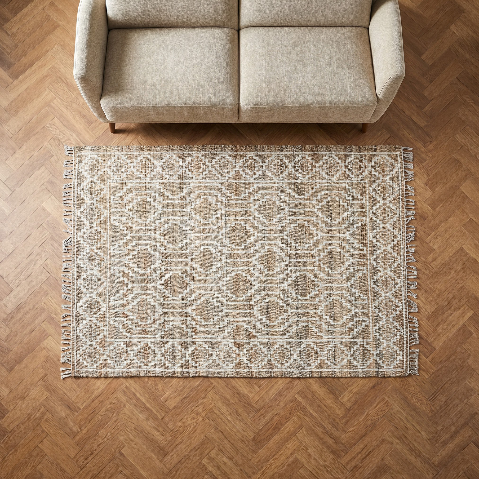 Enira Handwoven Jute Dhurrie - 200x290 cm-household-rugsandcarpets-rugs-image-2