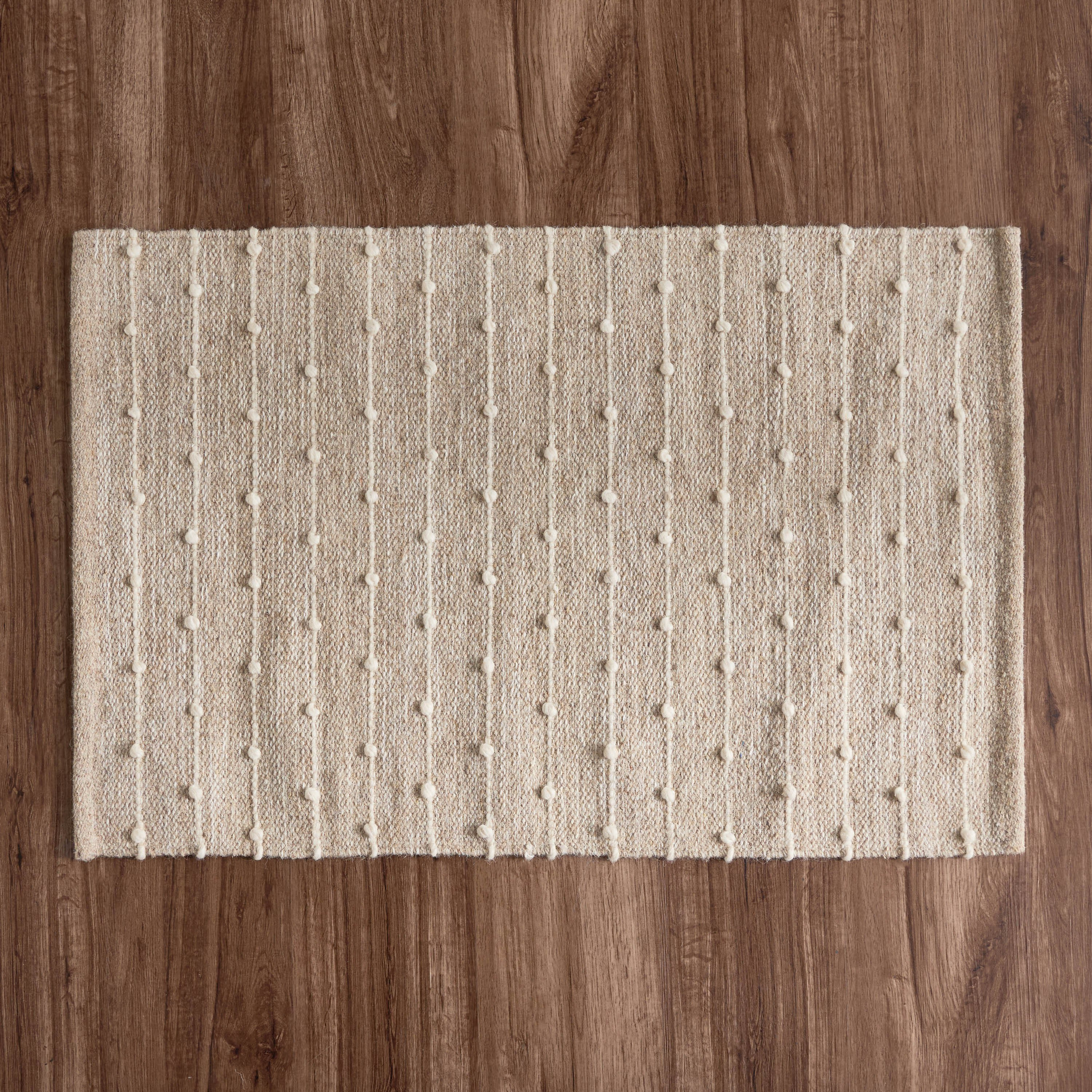 Eira Handwoven Dhurrie - 60x90 cm-household-rugsandcarpets-rugs-image-1