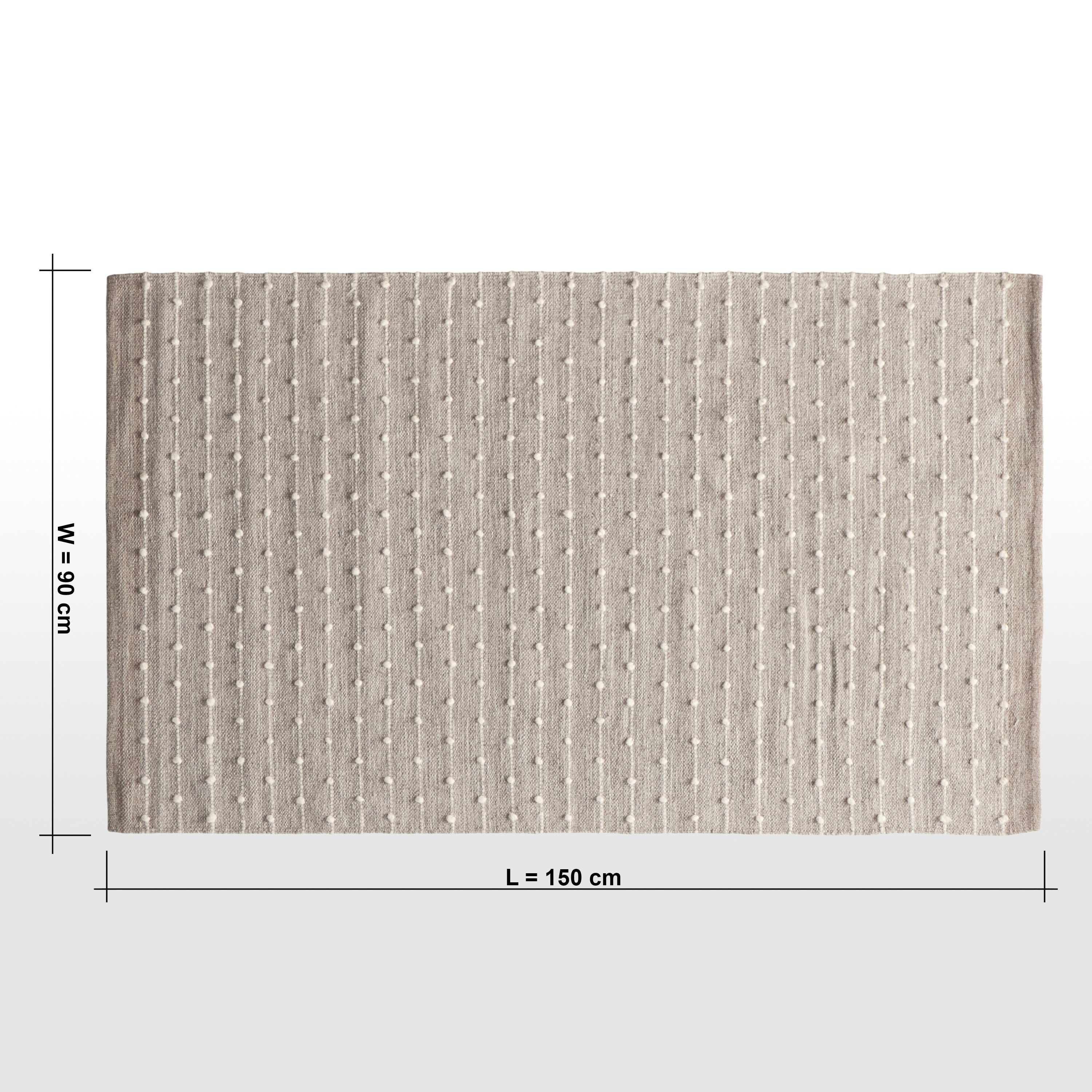 Eira Handwoven Woollen Rug - 90x150 cm-household-rugsandcarpets-rugs-image-6