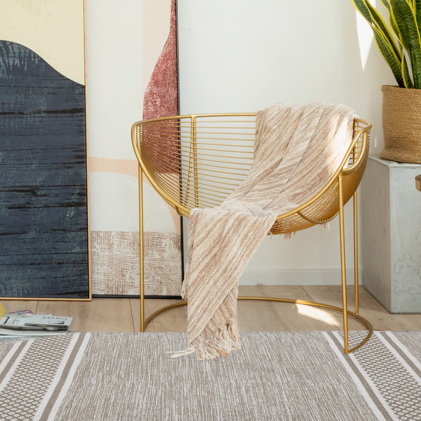 سجادة دوري منسوجة يدوياً - فايرا - 90x150 سم-household-rugsandcarpets-rugs-image-2