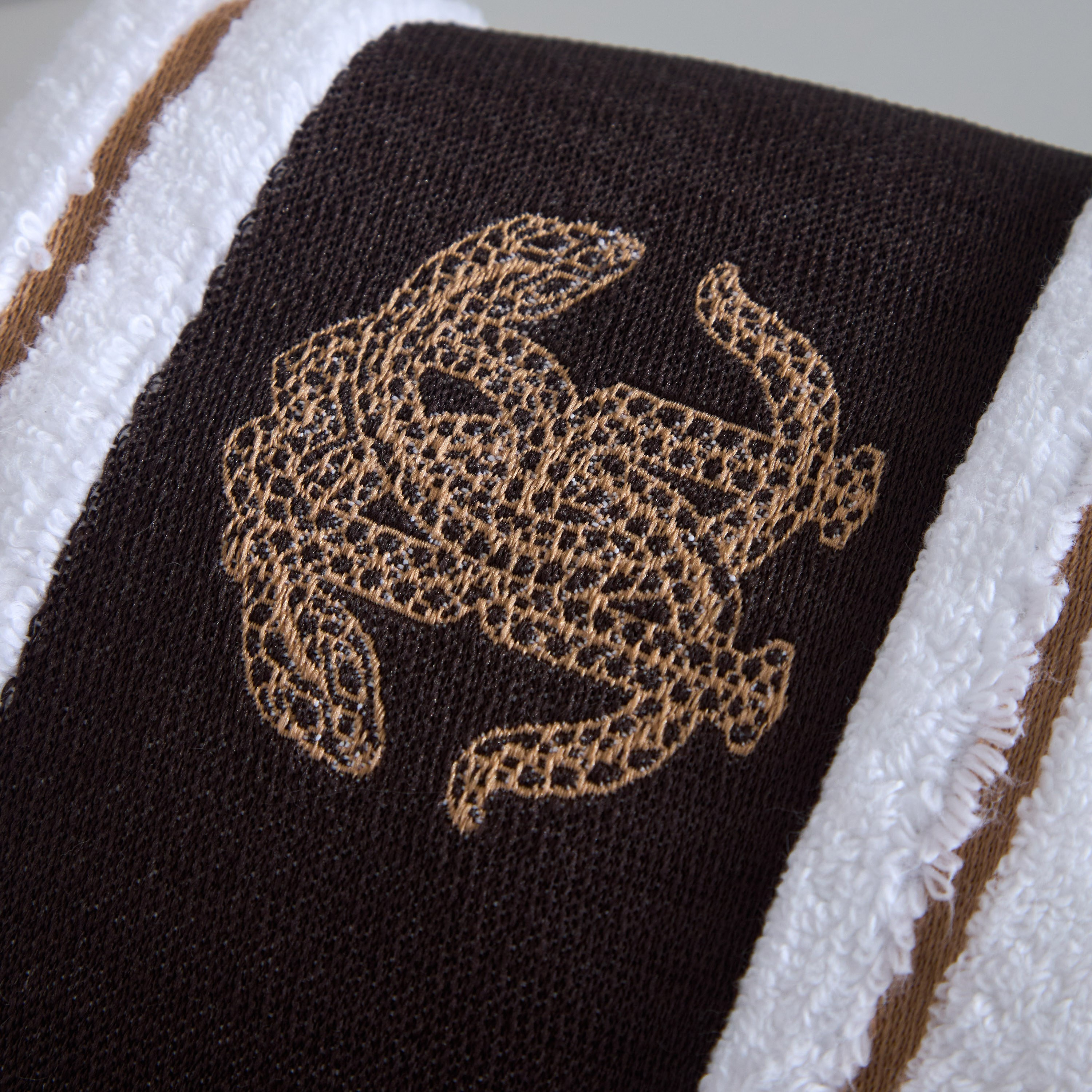 Roberto Cavalli Mirror Snake 4-Piece 550 GSM Cotton Fingertip Towel Set - 40x40 cm-household-bathandlaundry-bathlinen-towels-image-2