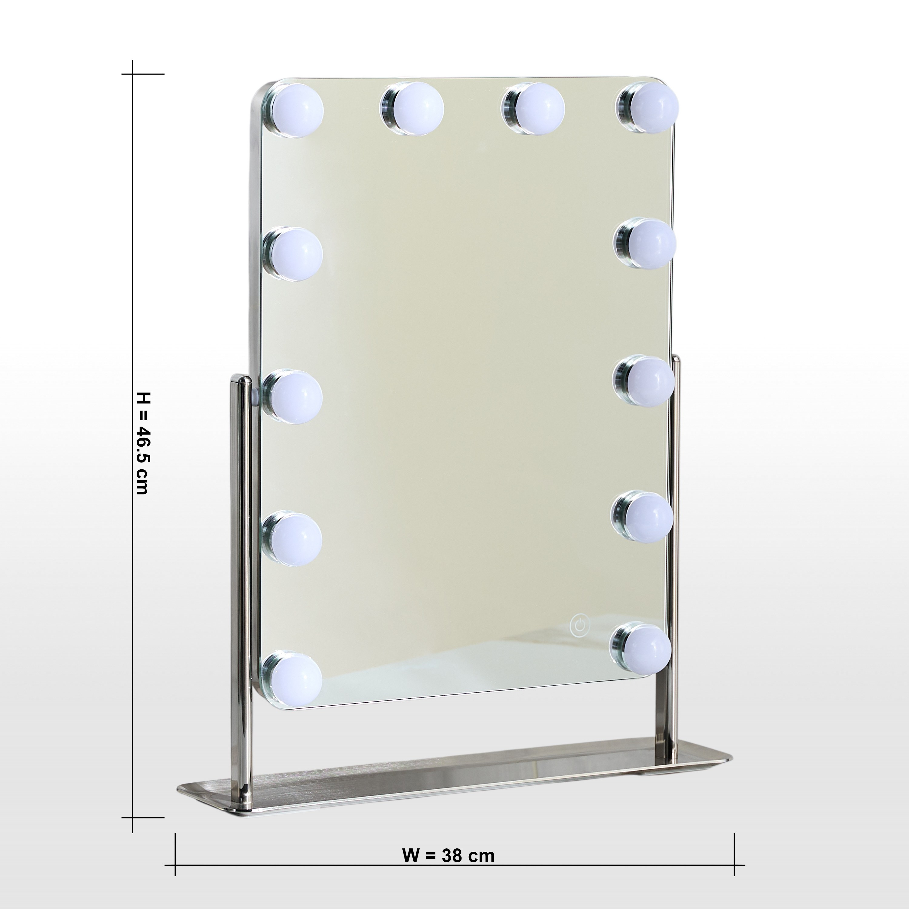 Kaelyn Hollywood Vanity Mirror - 46 cm-household-storage-cosmeticorganizing-makeupmirrors-image-10