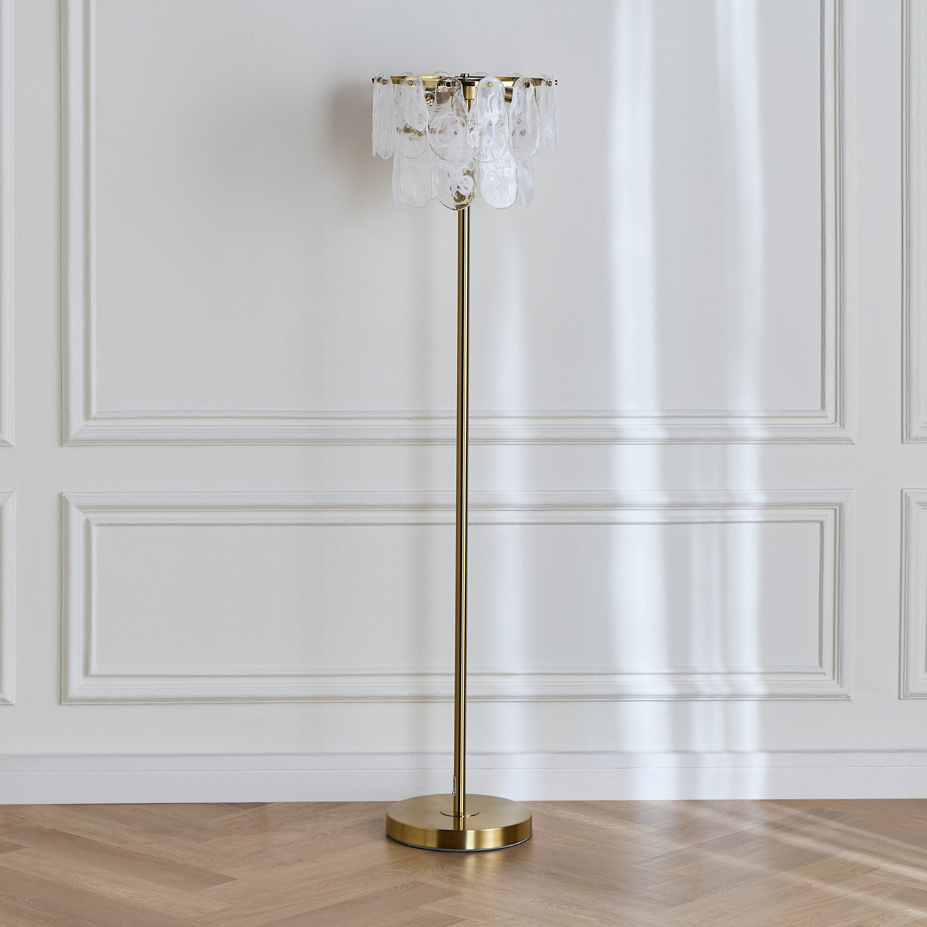 Liora Glass Floor Lamp - 155 cm