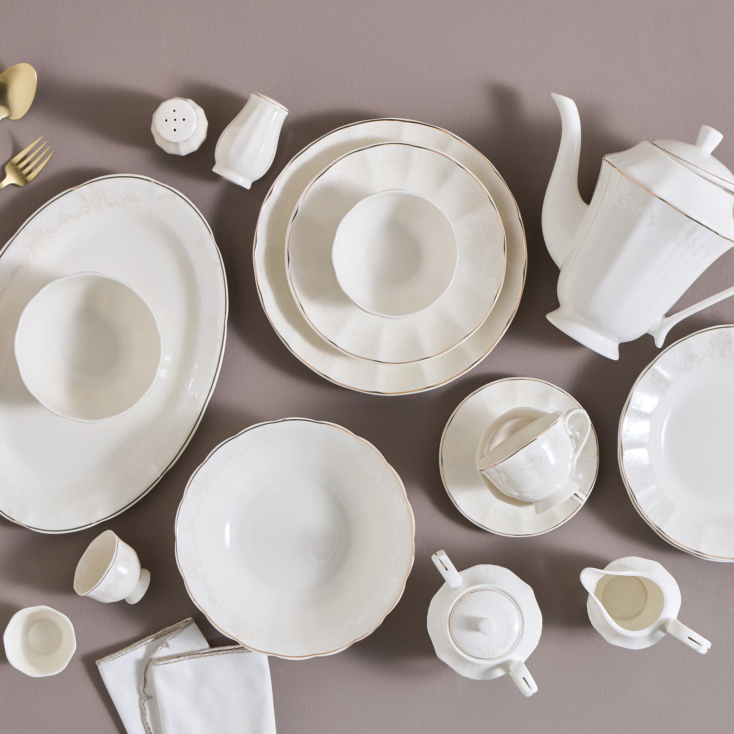 Huda 106-Piece New Bone China Dinner Set - Serves 12-household-dining-dinnerware-dinnersets-image-1