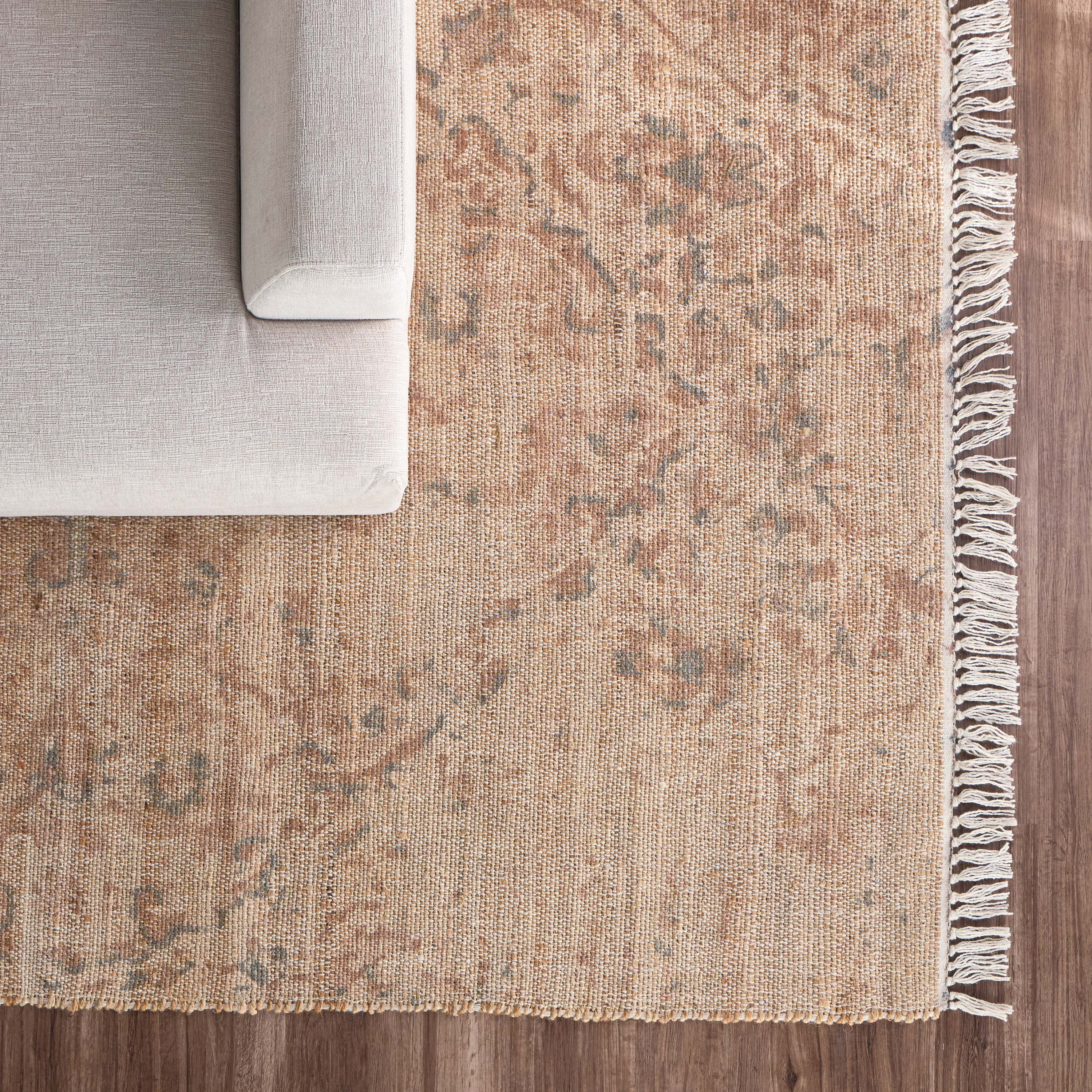 Zerlin Handwoven Jute and Woollen Dhurrie - 160x230 cm-household-rugsandcarpets-rugs-image-1