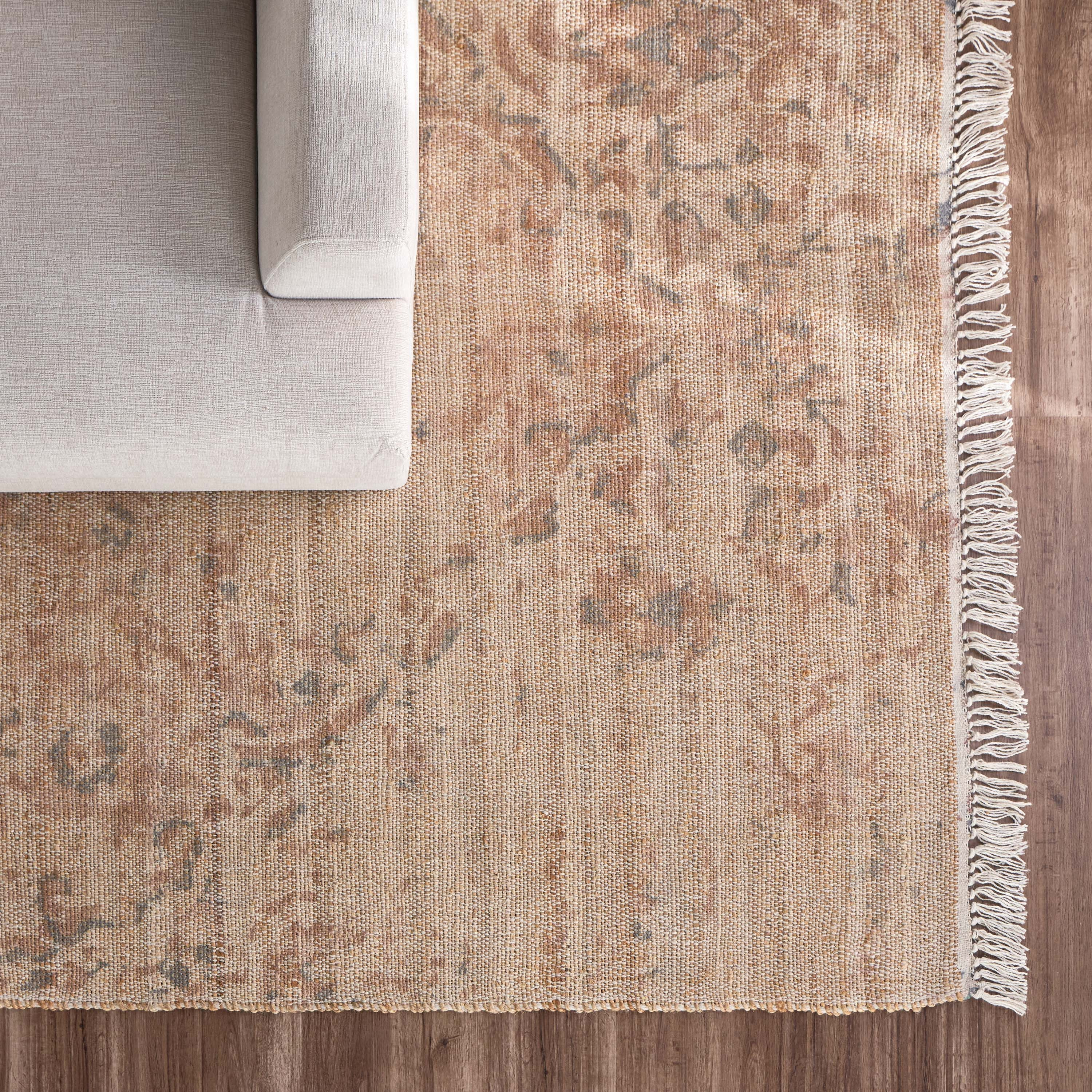 Zerlin Handwoven Jute and Woollen Dhurrie - 200x290 cm