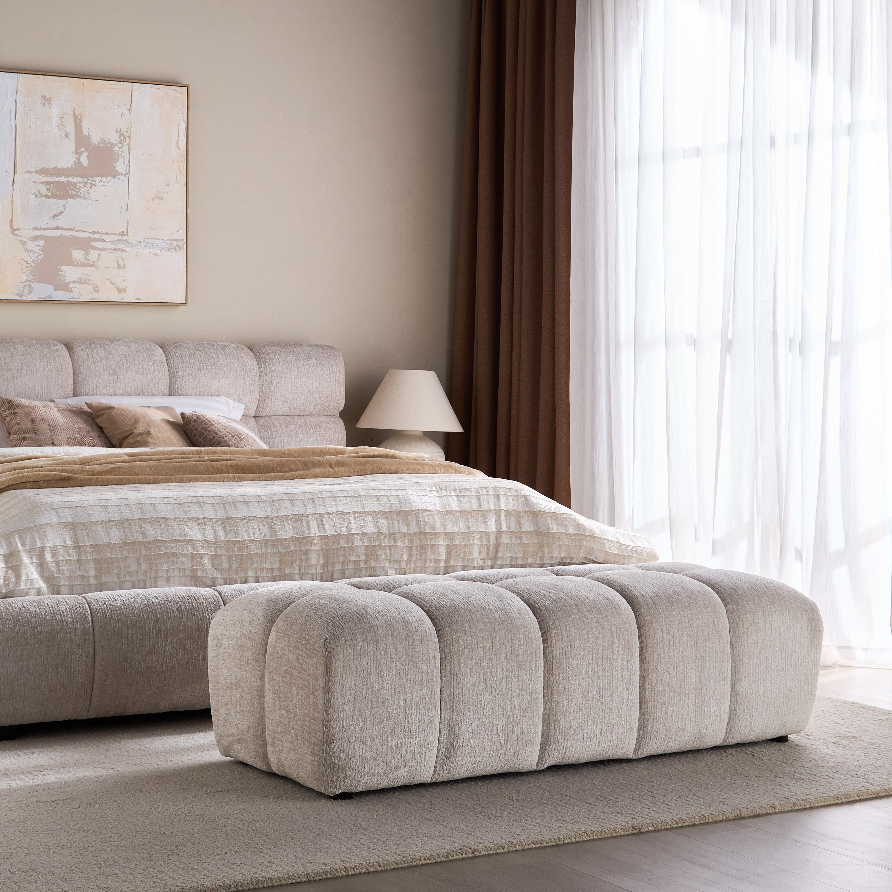 Somerton Fabric Bench-furniture-bedroom-benches-image-4