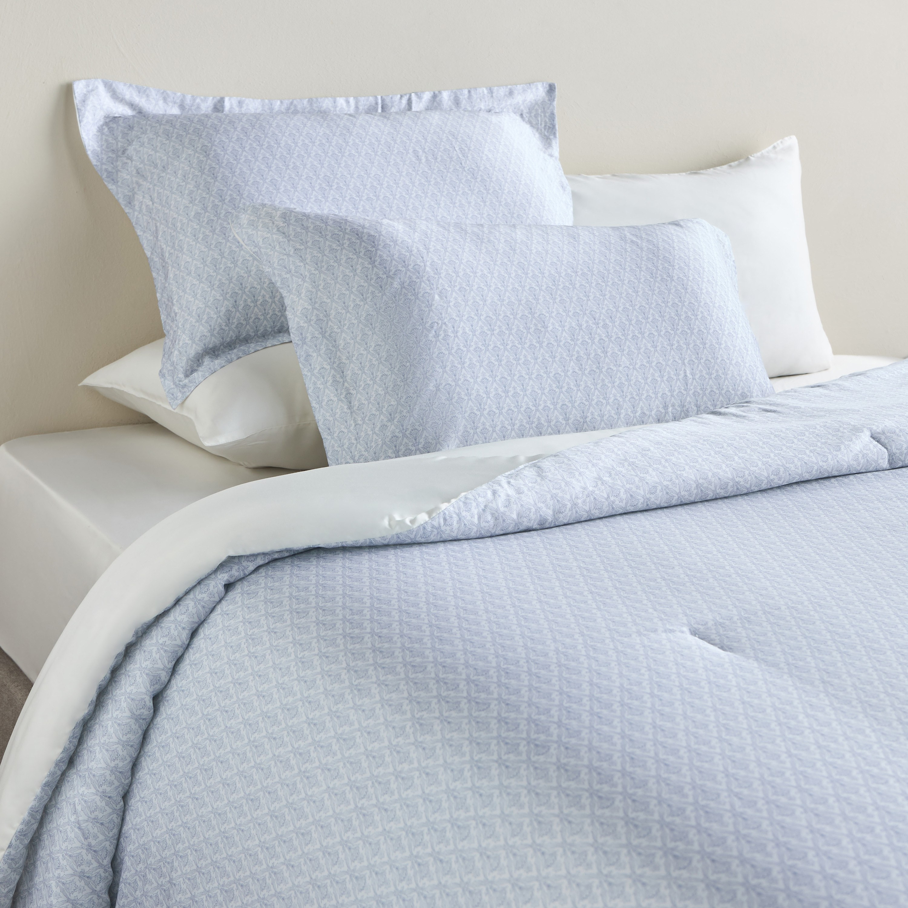 Tyno Lyocell Printed 6-Piece Super King Comforter and Sheet Set - 240x260 cm-household-bedding-comfortersandbedspreads-bedinabag-image-1