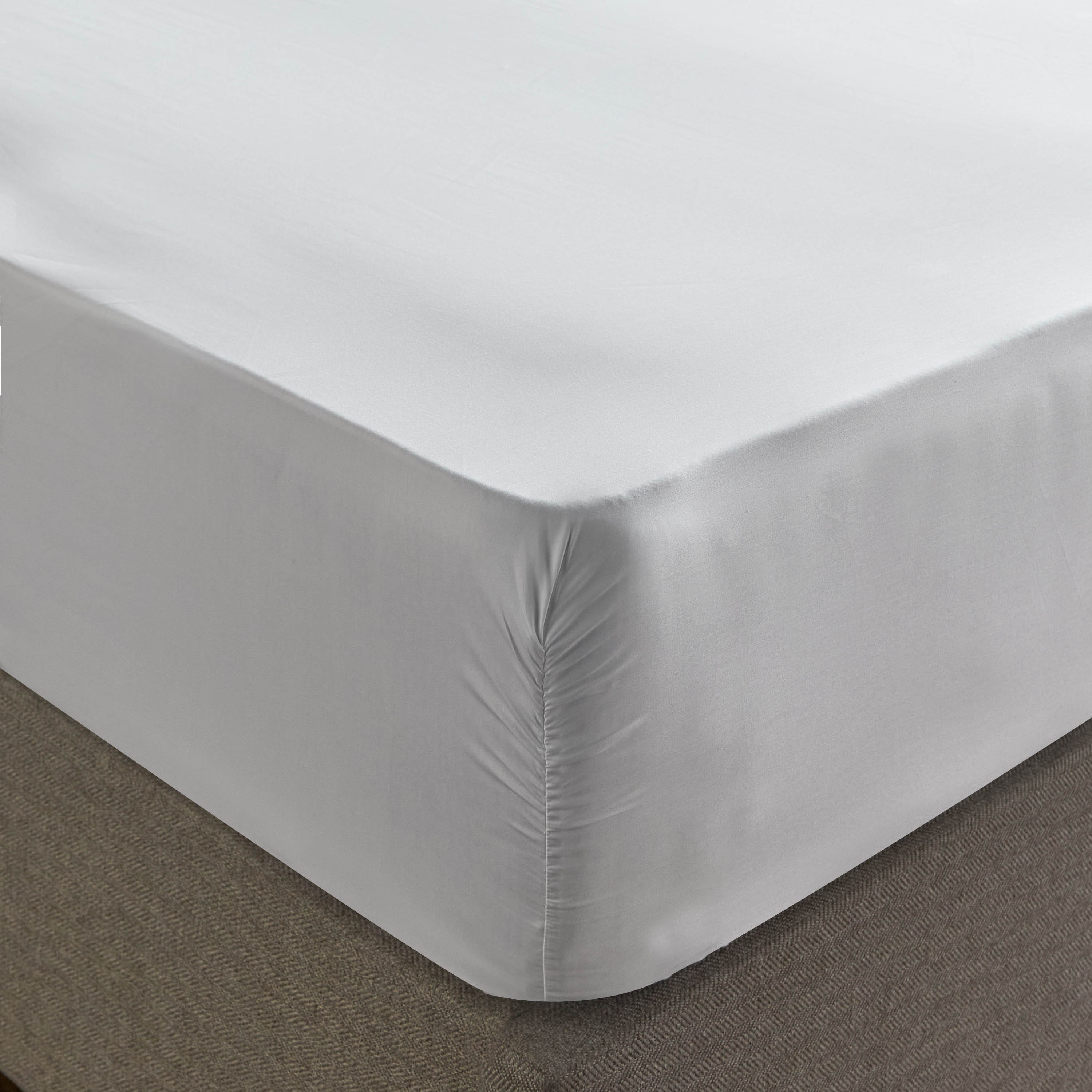 شرشف مطّاطي فردي قطن ساتان منسوج عدد خيوط 1000 خيط - إيفلور - 90×200 سم-household-bedding-sheetsandpillowcases-fittedsheets-image-1