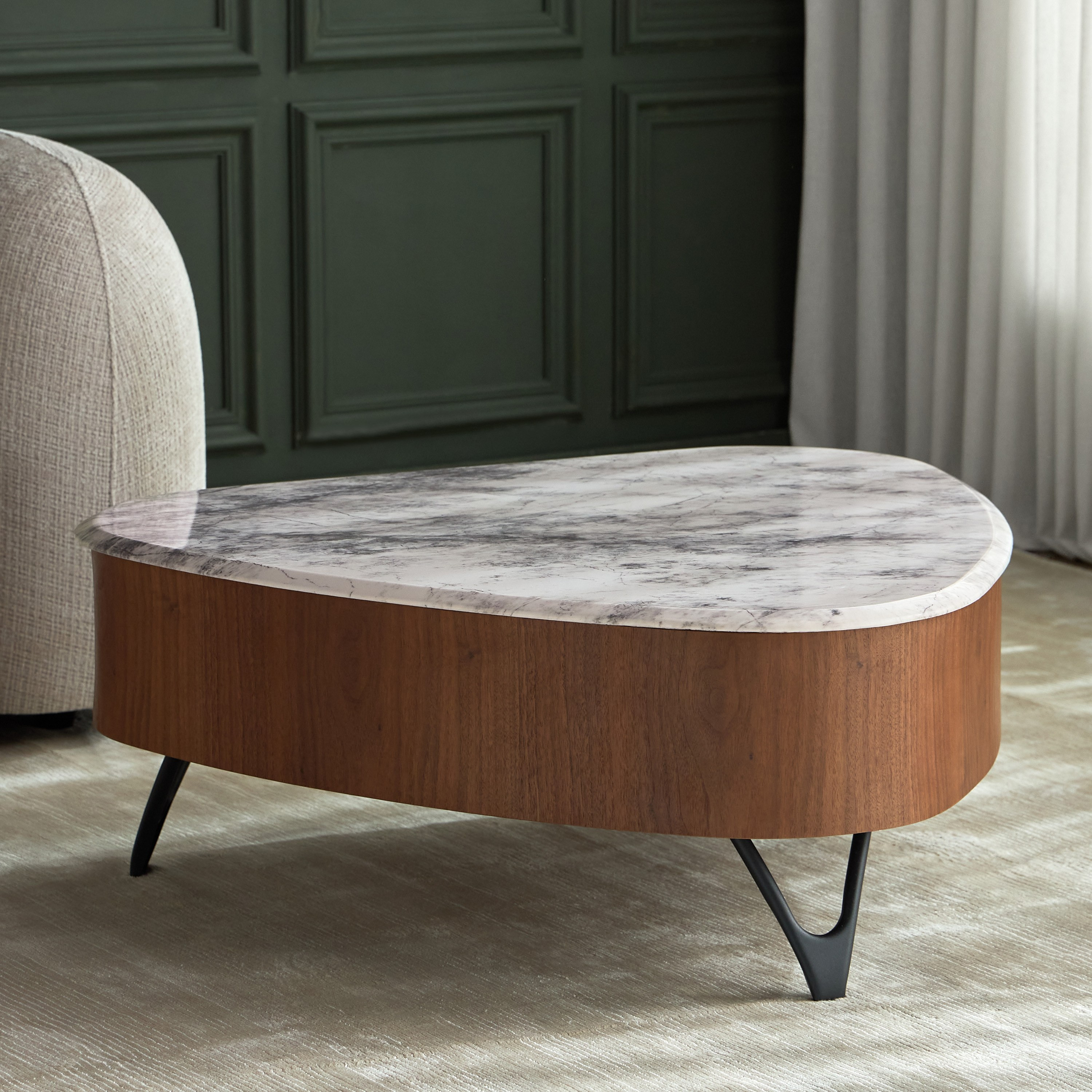 Klyra Ceramic Top Coffee Table