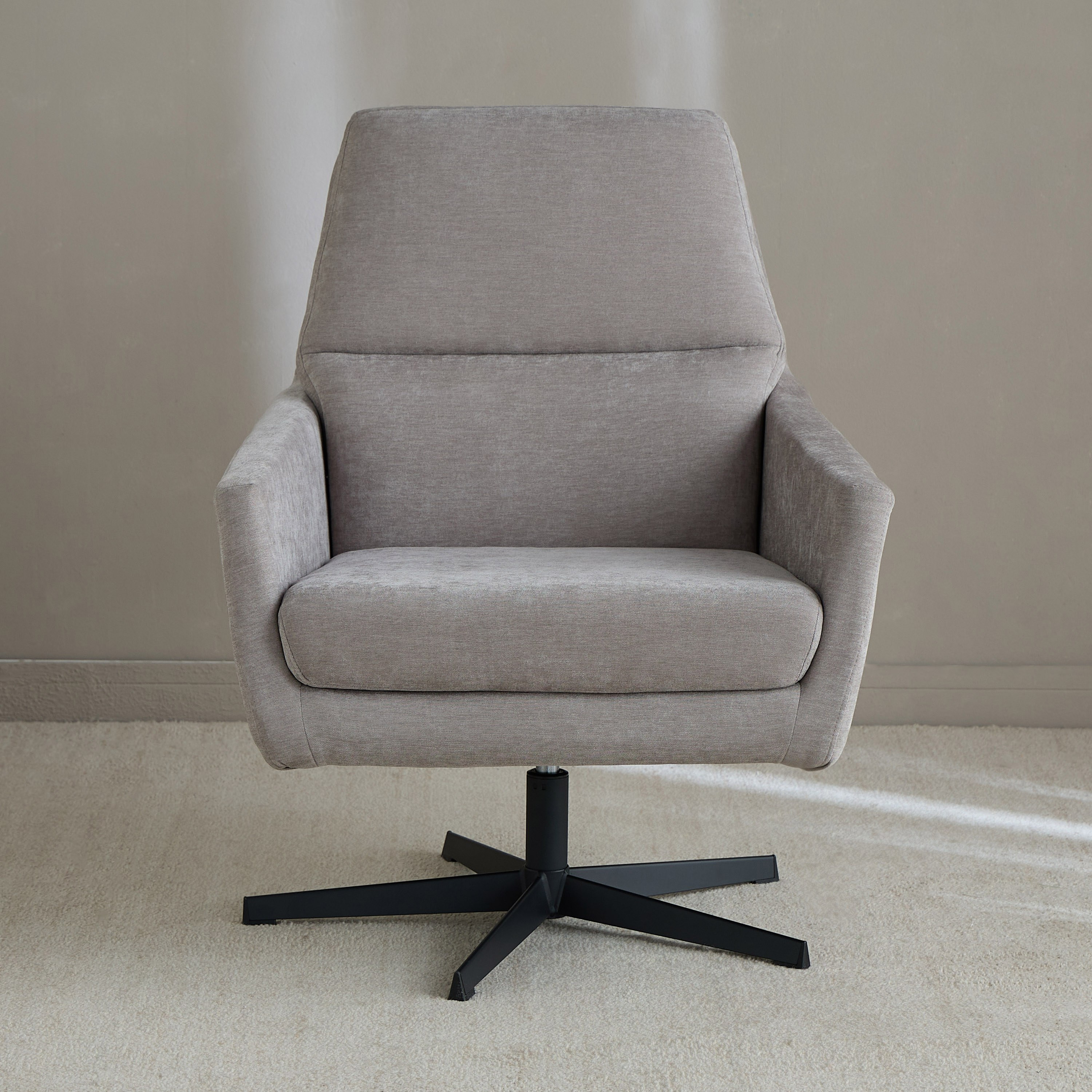 Dunbar Fabric Swivel Armchair-furniture-sofaandseating-armchairs-image-2