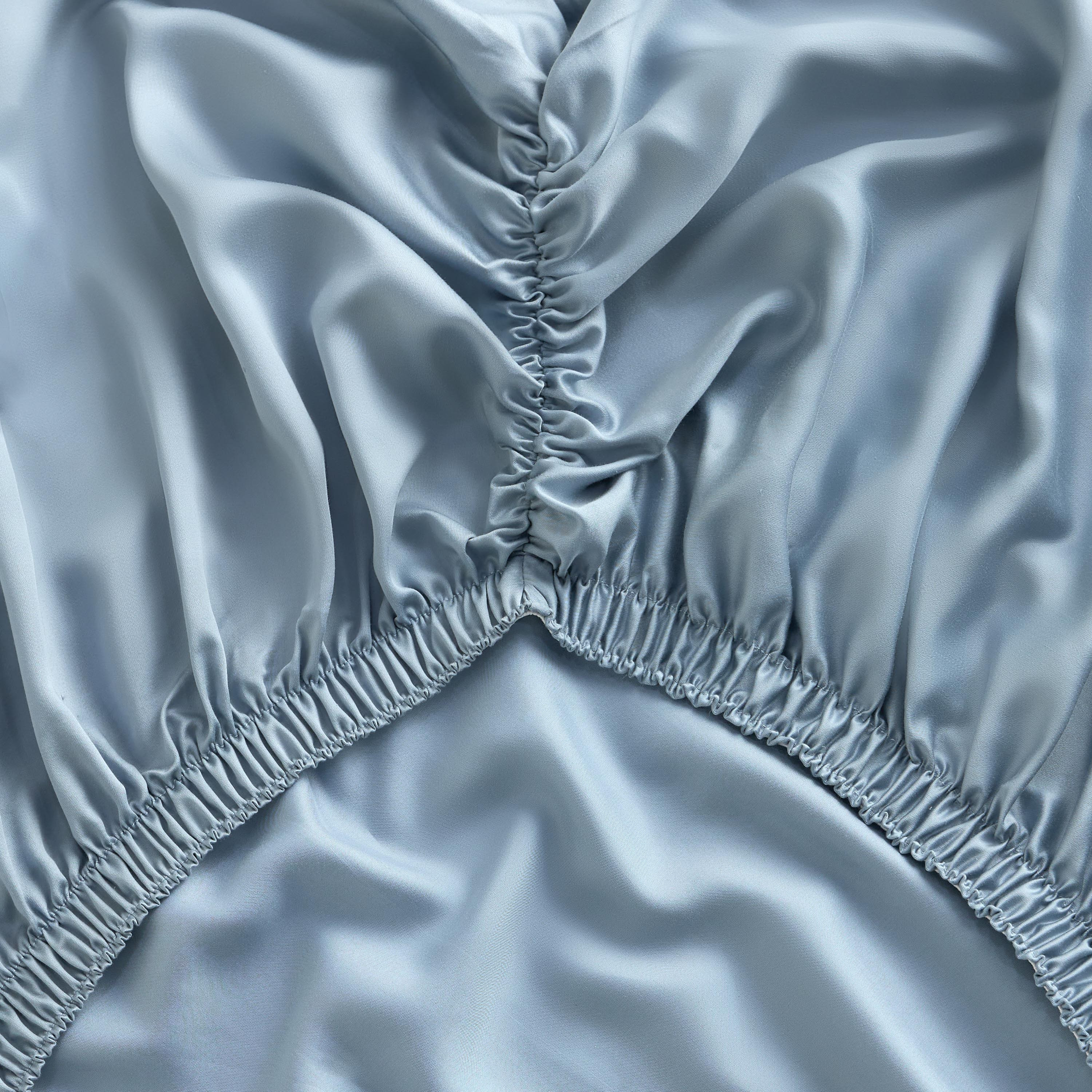 Sterla Tencel Sateen 500 Thread Count King Fitted Sheet - 180x205 cm-household-bedding-sheetsandpillowcases-fittedsheets-image-2