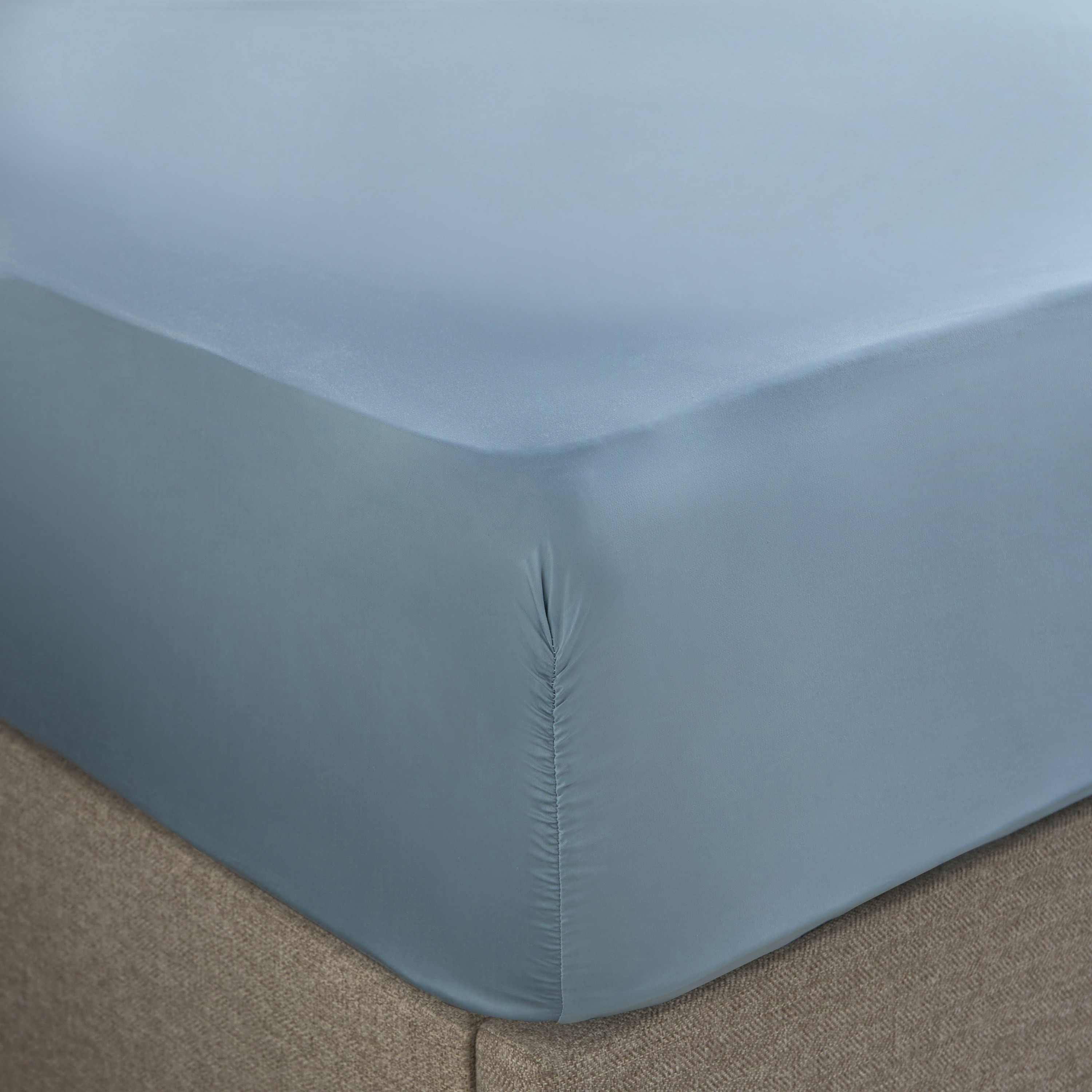 Sterla Tencel Sateen 500 Thread Count Super King Fitted Sheet - 200x205 cm-household-bedding-sheetsandpillowcases-fittedsheets-image-1
