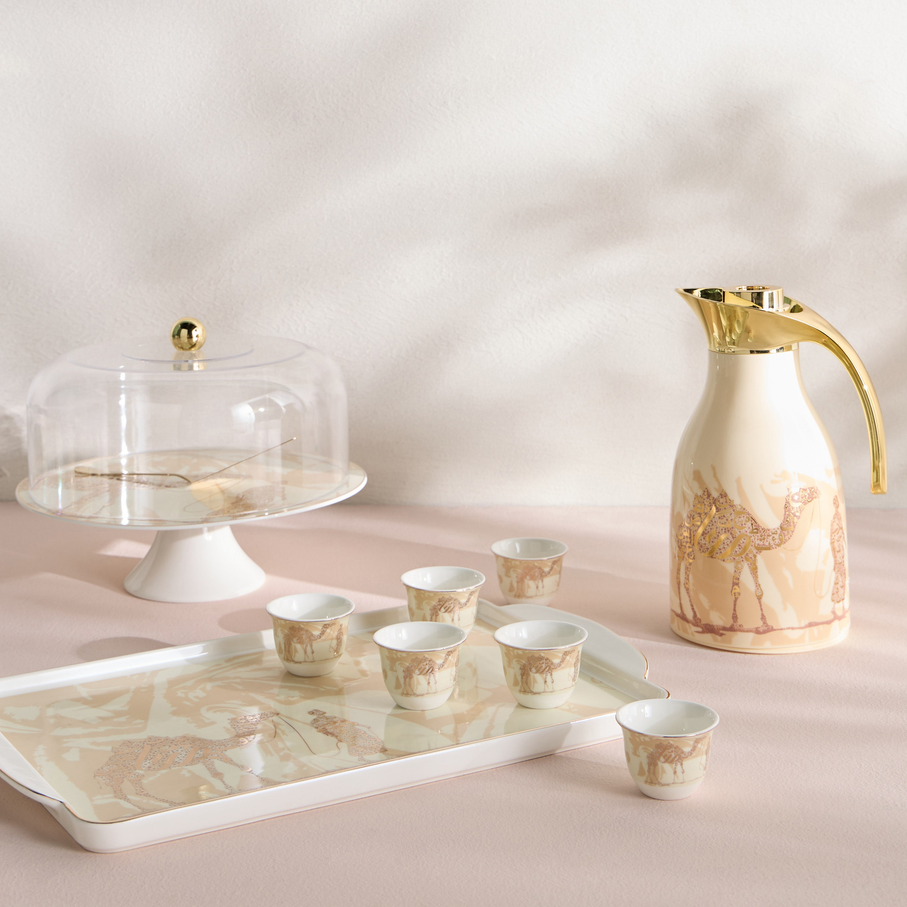 Badawi Domed Cake Stand with Server - 29 cm-household-dining-serveware-cakestands-image-4