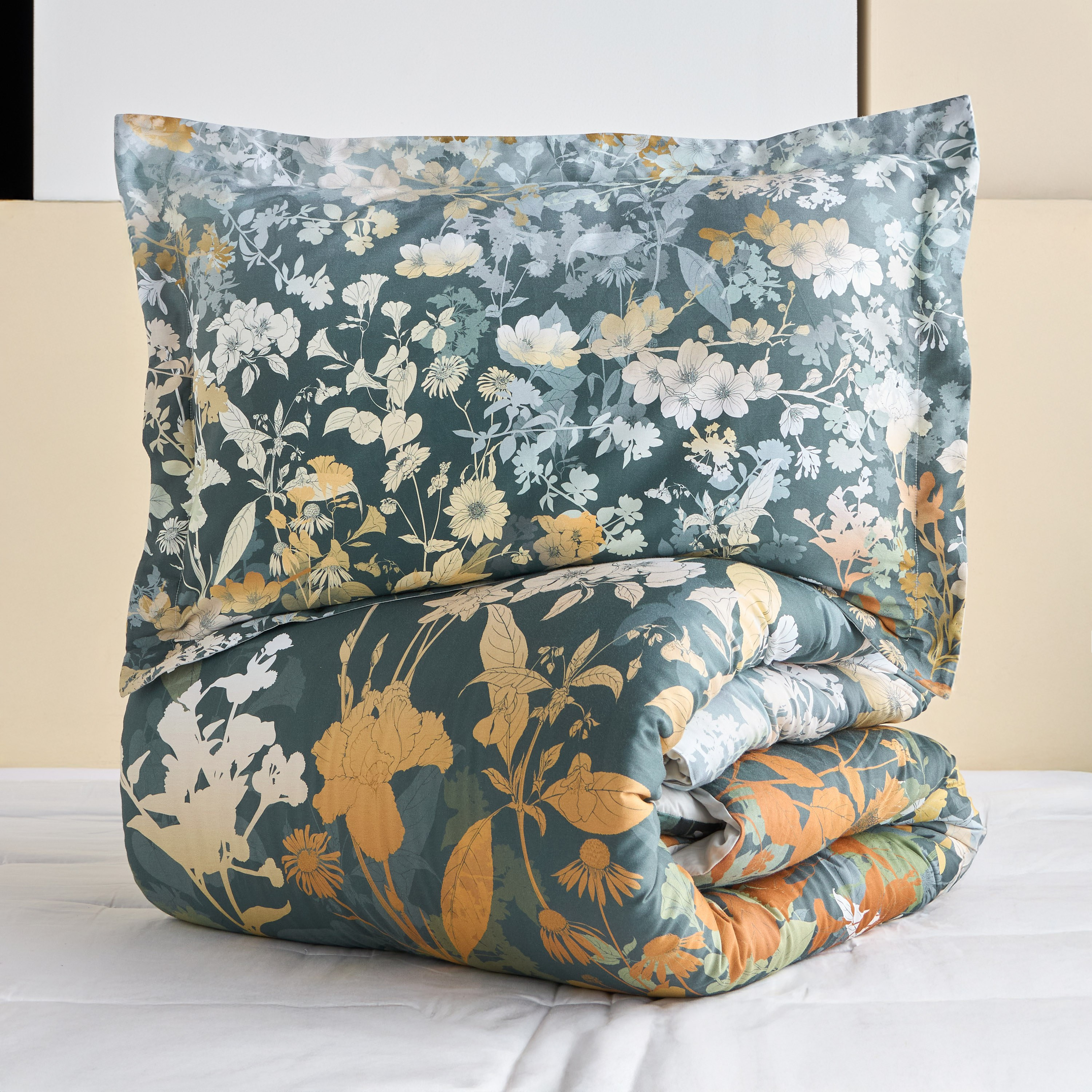 Libreville Cotton Sateen Printed 3-Piece Super King Comforter Set - 240x260 cm-household-bedding-comfortersandbedspreads-comforters-image-6