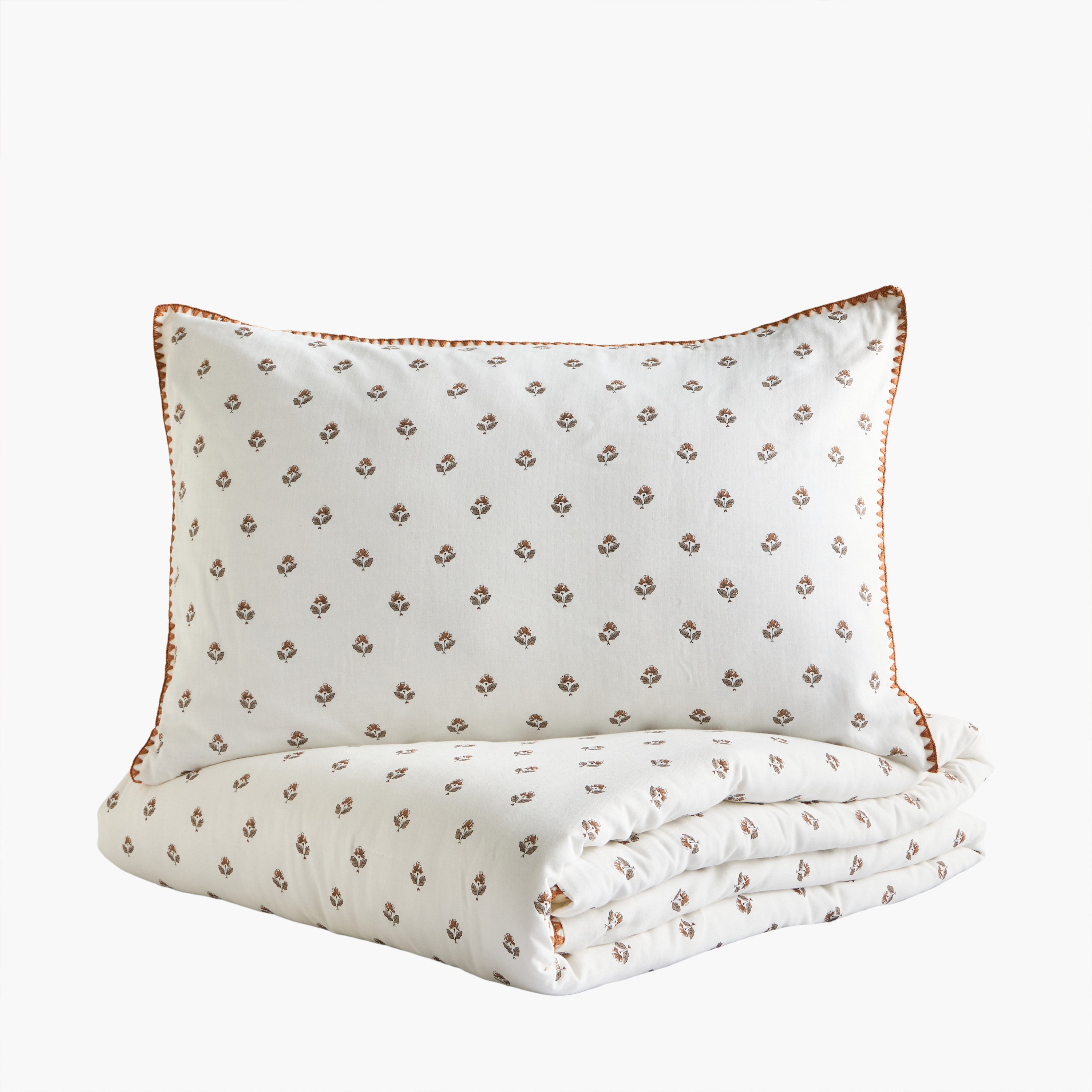 طقم لحاف سوبر كينج قطن 3 قطع بطبعات - بونيتا فلورال - 240x260 سم-household-bedding-comfortersandbedspreads-comforters-image-6