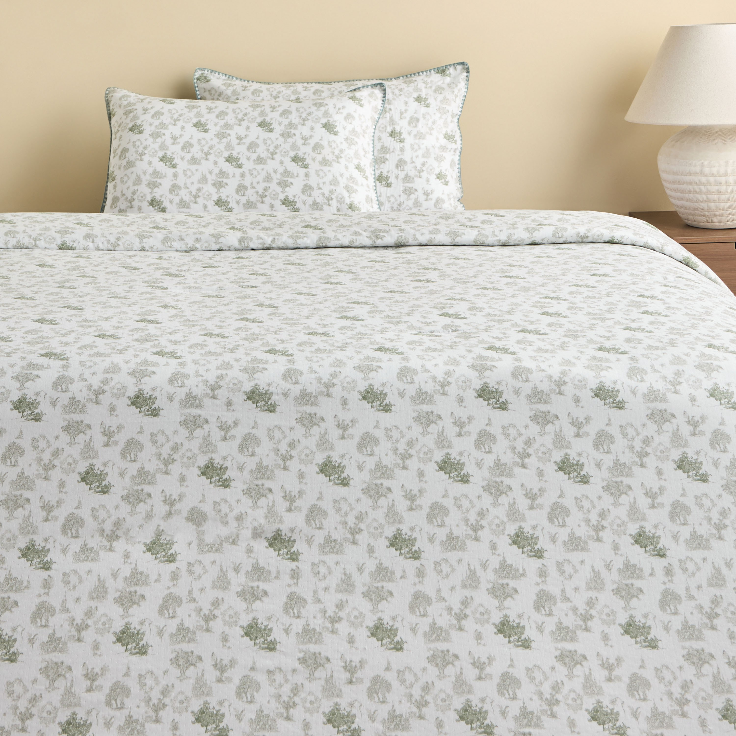 Loyla Meadow Cotton Printed 3-Piece Super King Comforter Set - 240x260 cm-household-bedding-comfortersandbedspreads-comforters-image-2