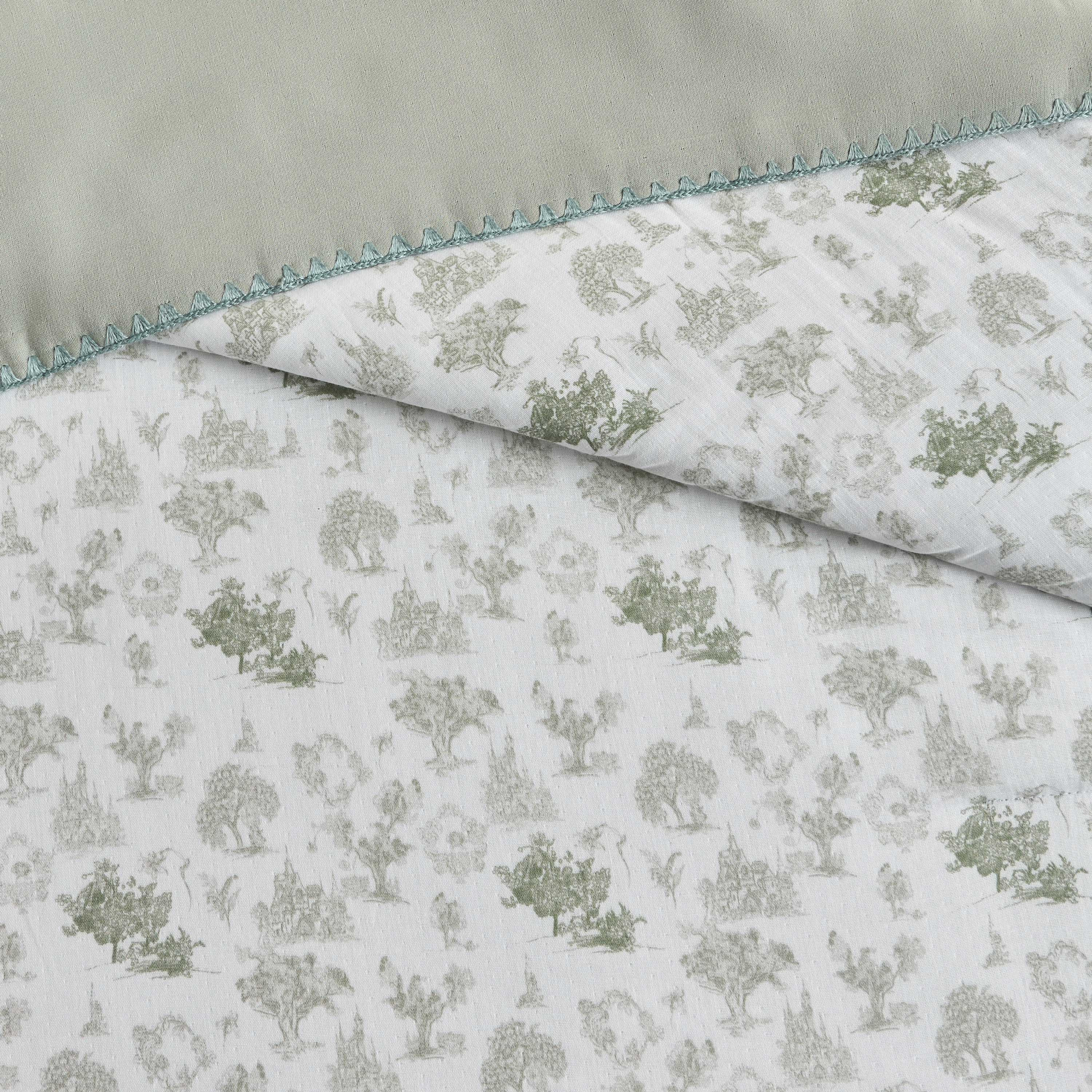 Loyla Meadow Cotton Printed 3-Piece Super King Comforter Set - 240x260 cm-household-bedding-comfortersandbedspreads-comforters-image-4