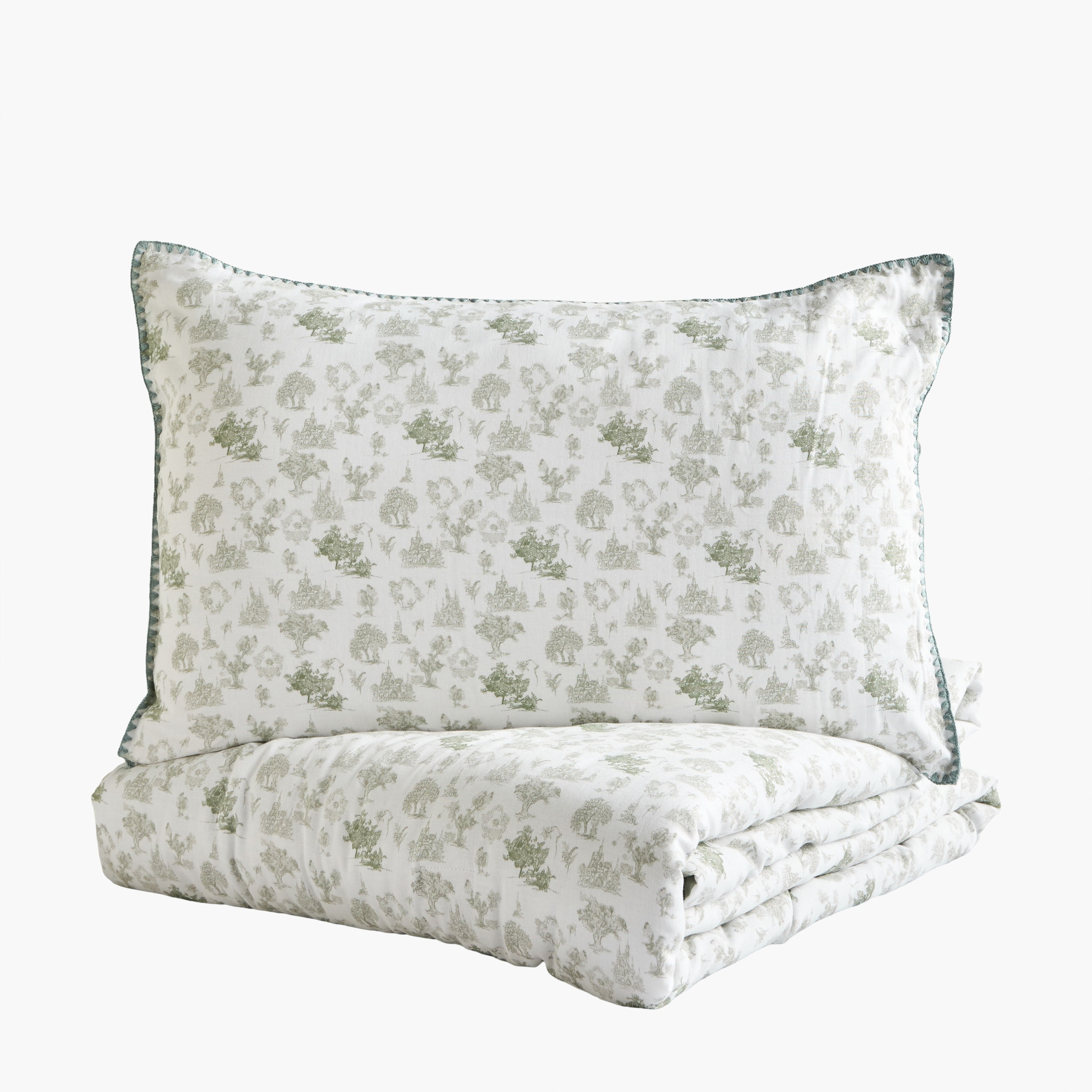 Loyla Meadow Cotton Printed 3-Piece Super King Comforter Set - 240x260 cm-household-bedding-comfortersandbedspreads-comforters-image-6