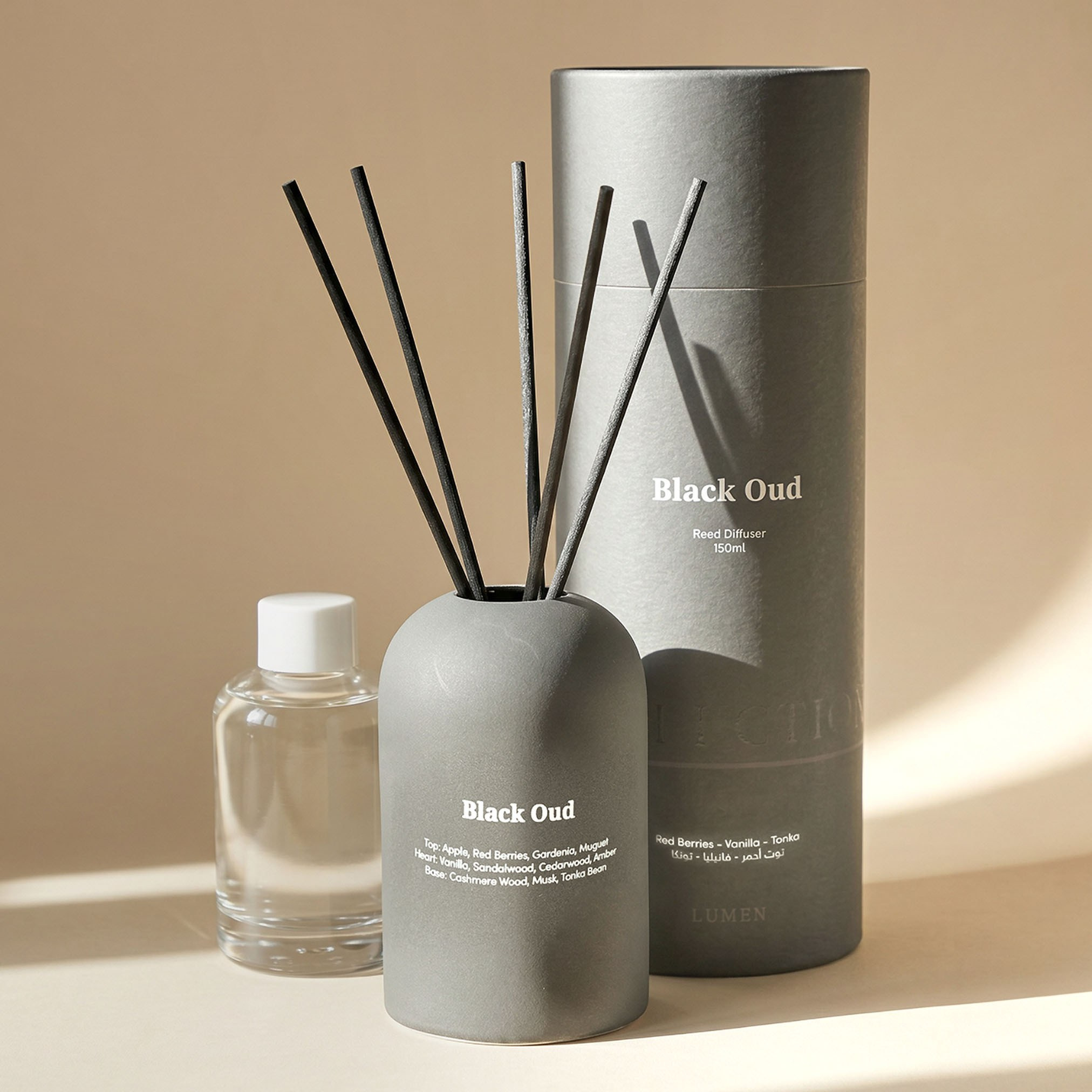 موزع عطور بأعواد بلاك عود - لومين - 150 مل-household-homefragrance-reeddiffusers-image-2