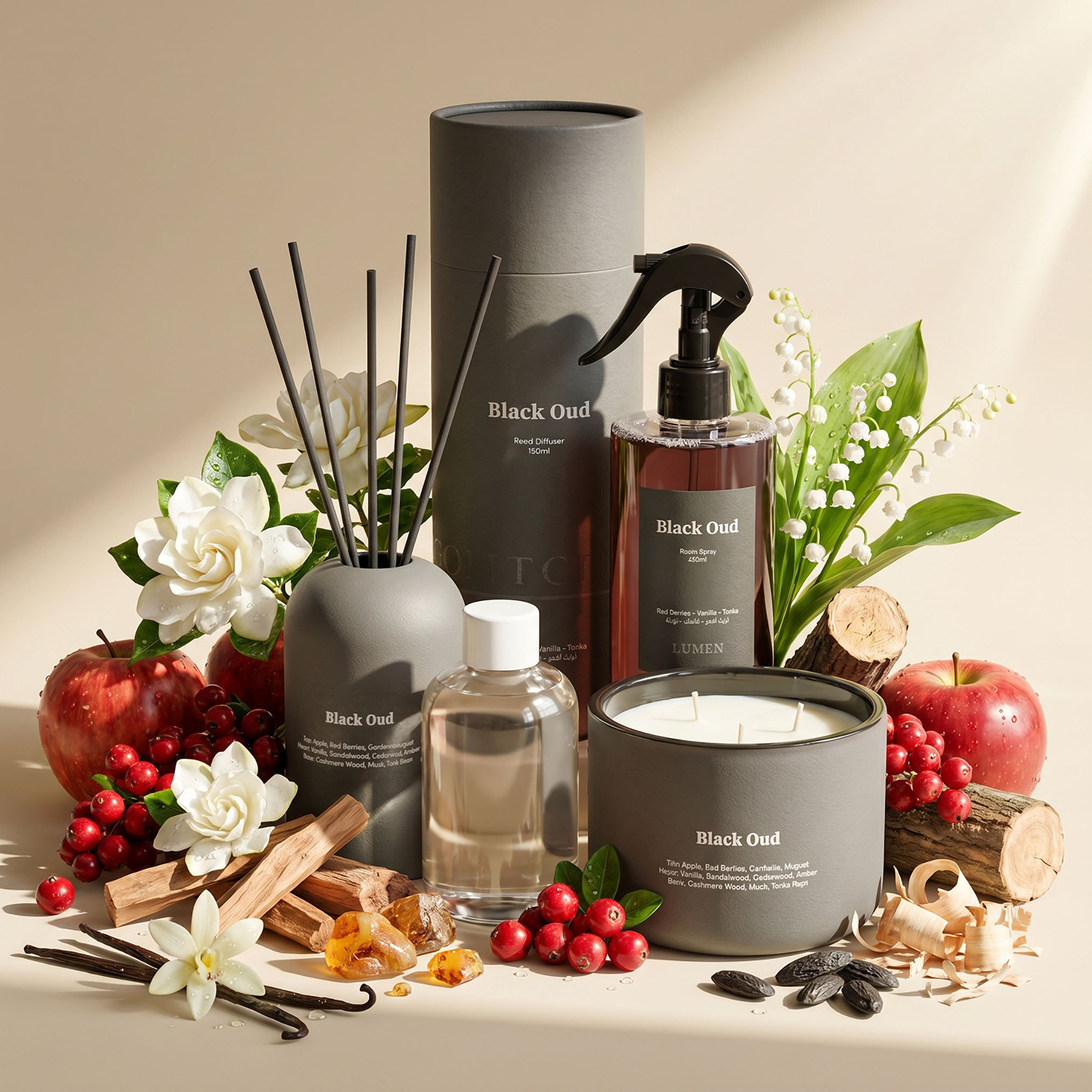 موزع عطور بأعواد بلاك عود - لومين - 150 مل-household-homefragrance-reeddiffusers-image-4
