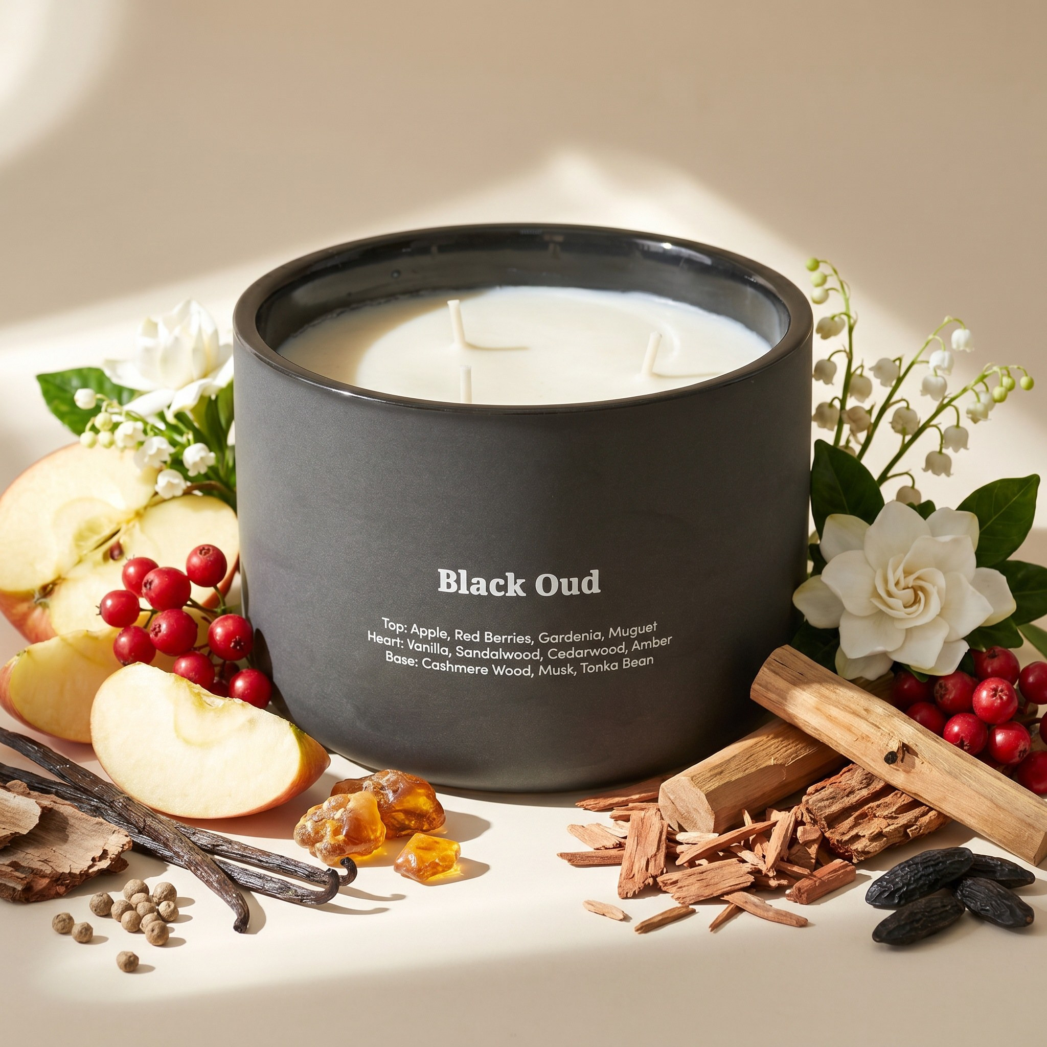Lumen Black Oud Scented Jar Candle - 20 h-household-homefragrance-candles-image-1
