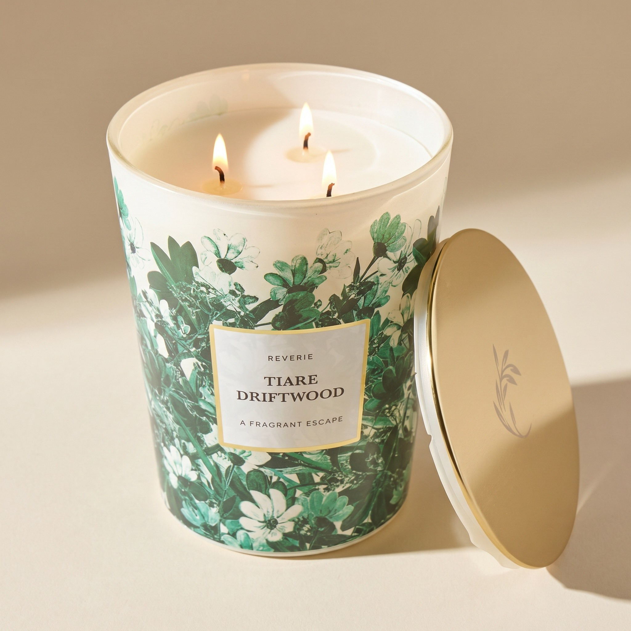 Reverie Tiare Driftwood Scented Jar Candle - 70 h-household-homefragrance-candles-image-3