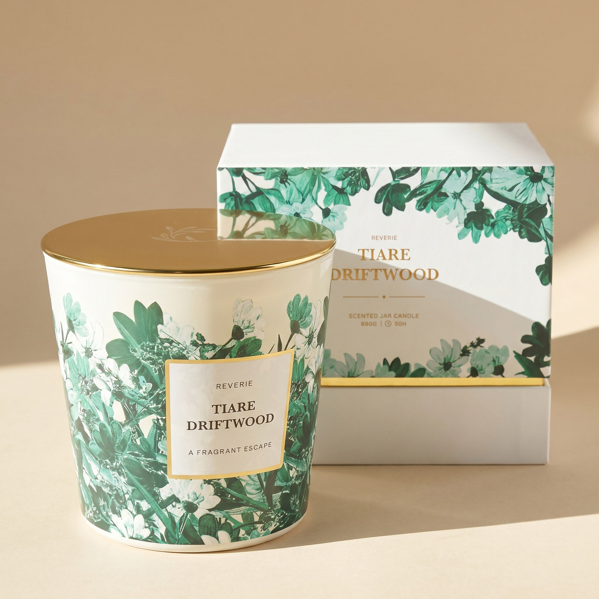 Reverie Tiare Driftwood Scented Jar Candle - 50 h-household-homefragrance-candles-image-2