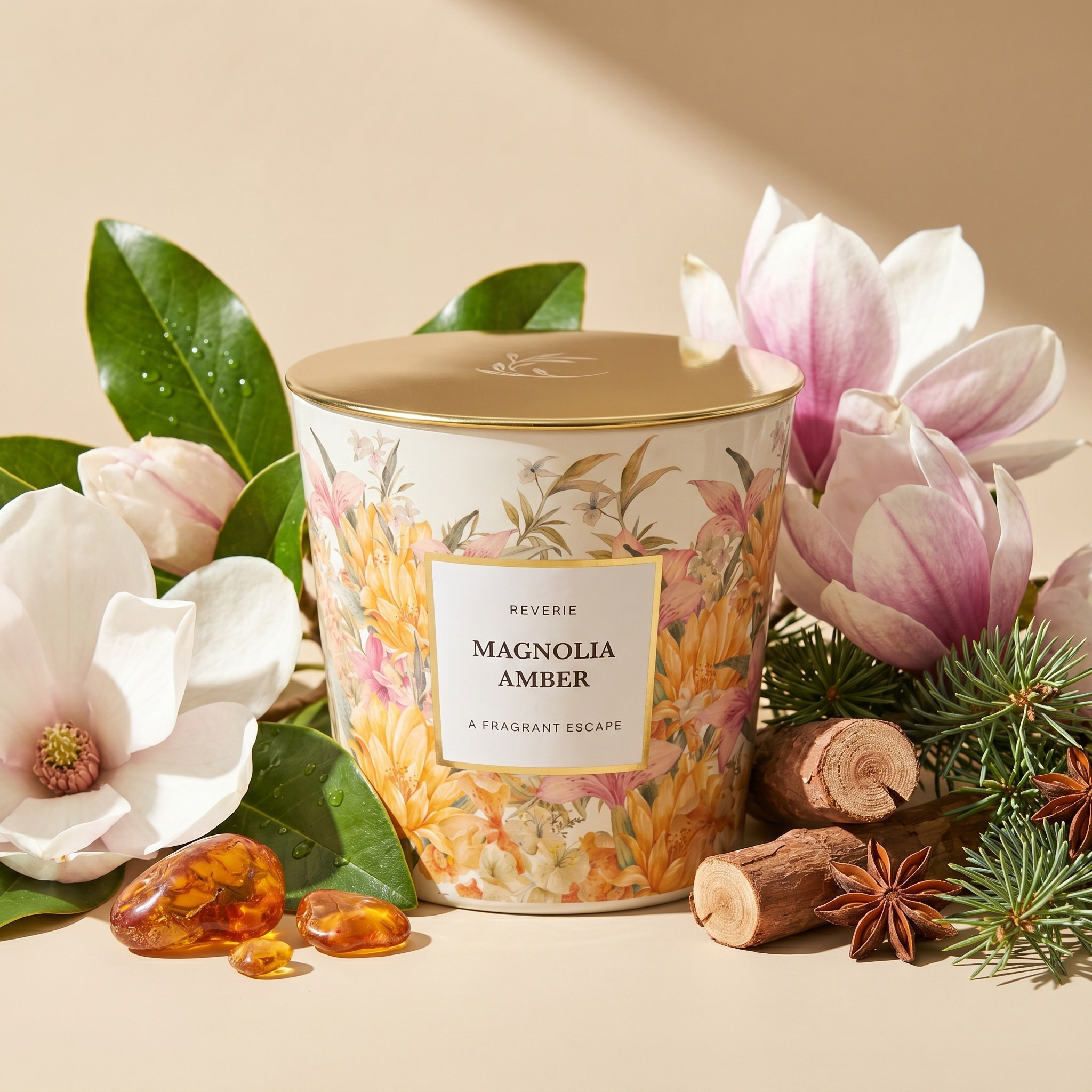 شمعة عطرية ببرطمان برائحة مانغوليا العنبرية - ريفيري - 50 ساعة-household-homefragrance-candles-image-1