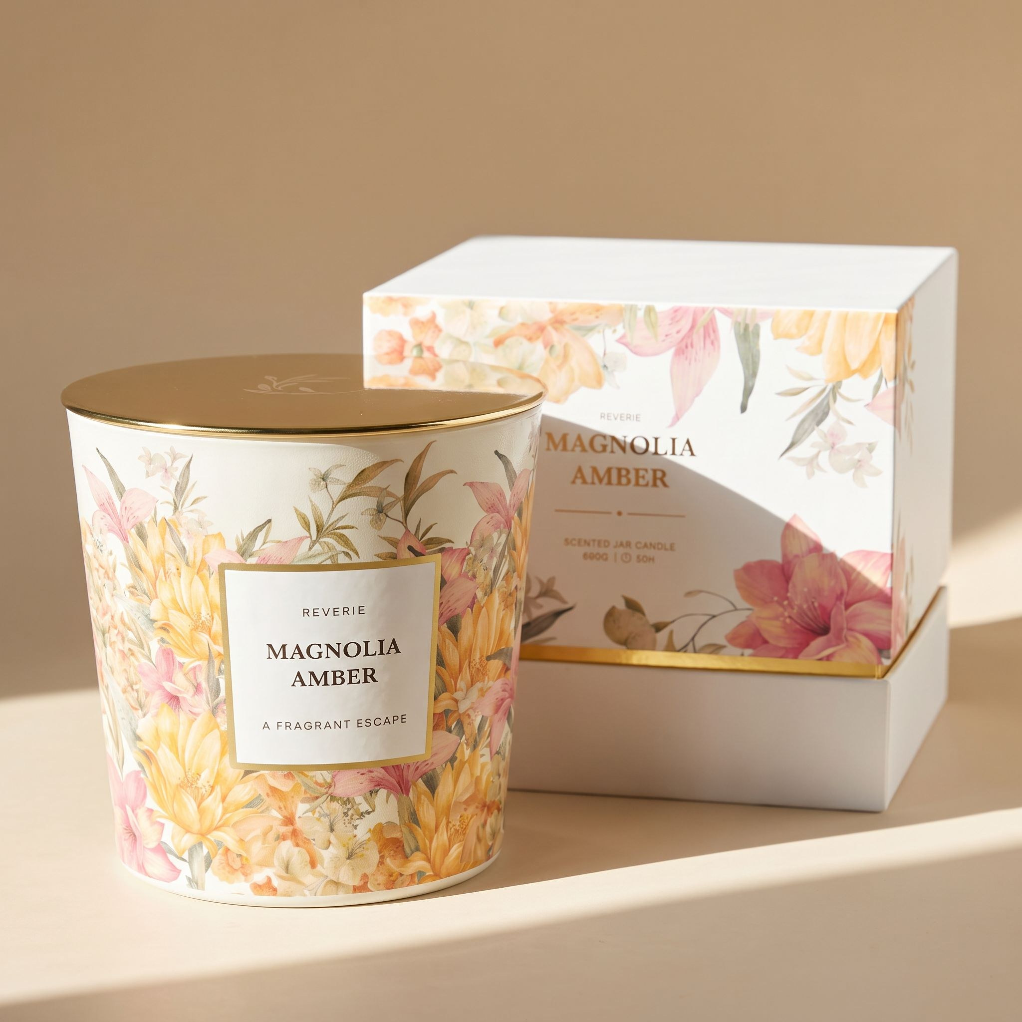 شمعة عطرية ببرطمان برائحة مانغوليا العنبرية - ريفيري - 50 ساعة-household-homefragrance-candles-image-2