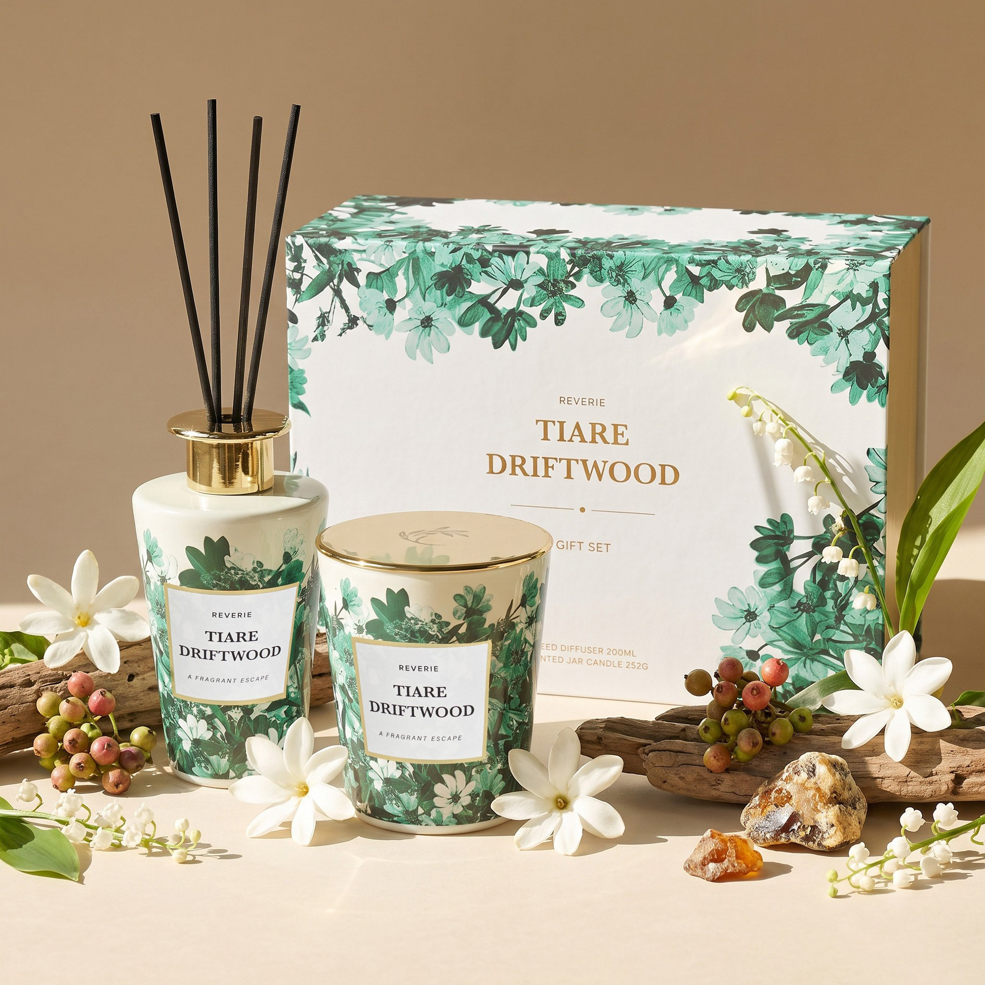 طقم هدايا تريار دريفتوود قطعتين - ريفيري-household-homefragrance-fragrancegiftset-image-1