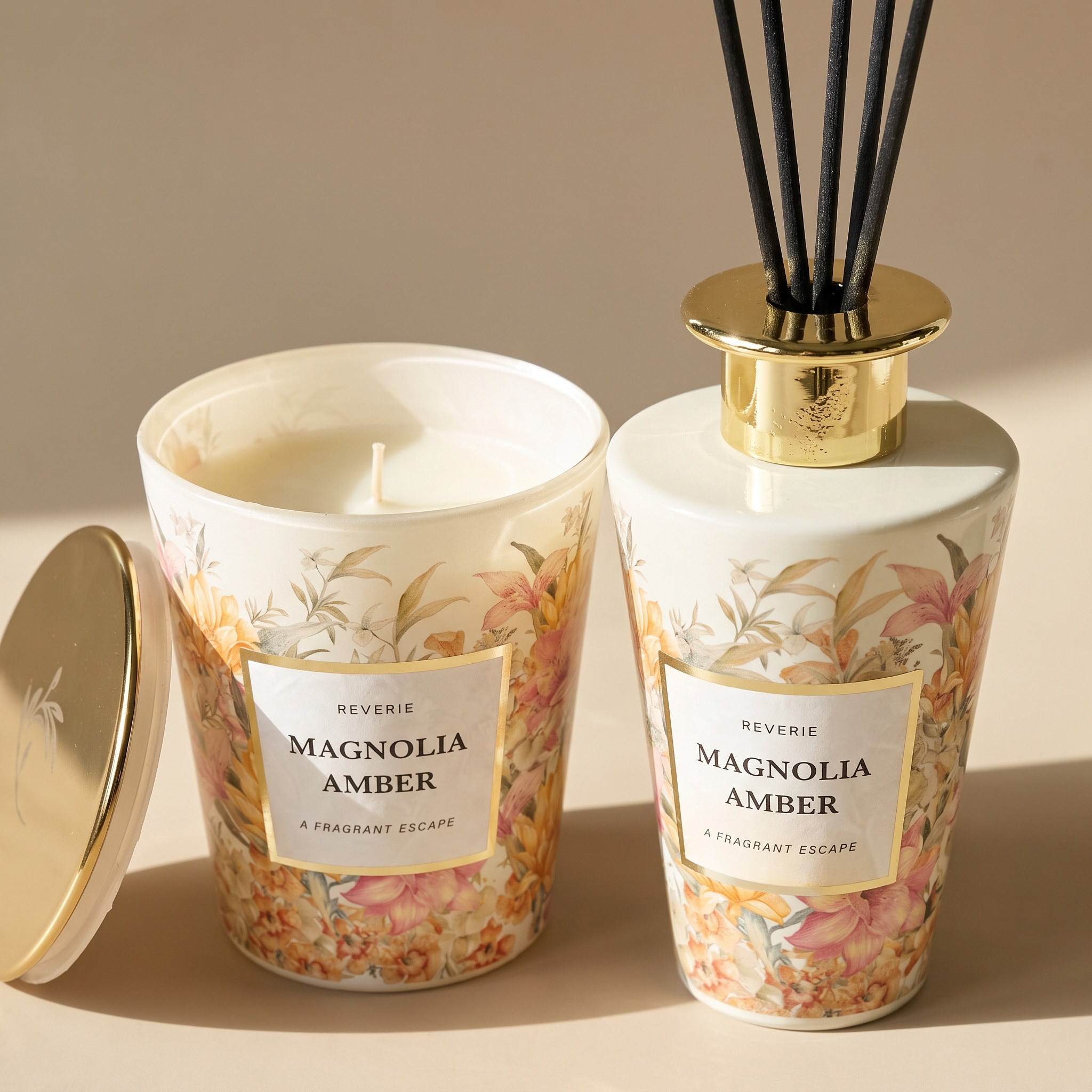 طقم هدايا ريفيري ماغنوليا أمبر - قطعتين-household-homefragrance-fragrancegiftset-image-2