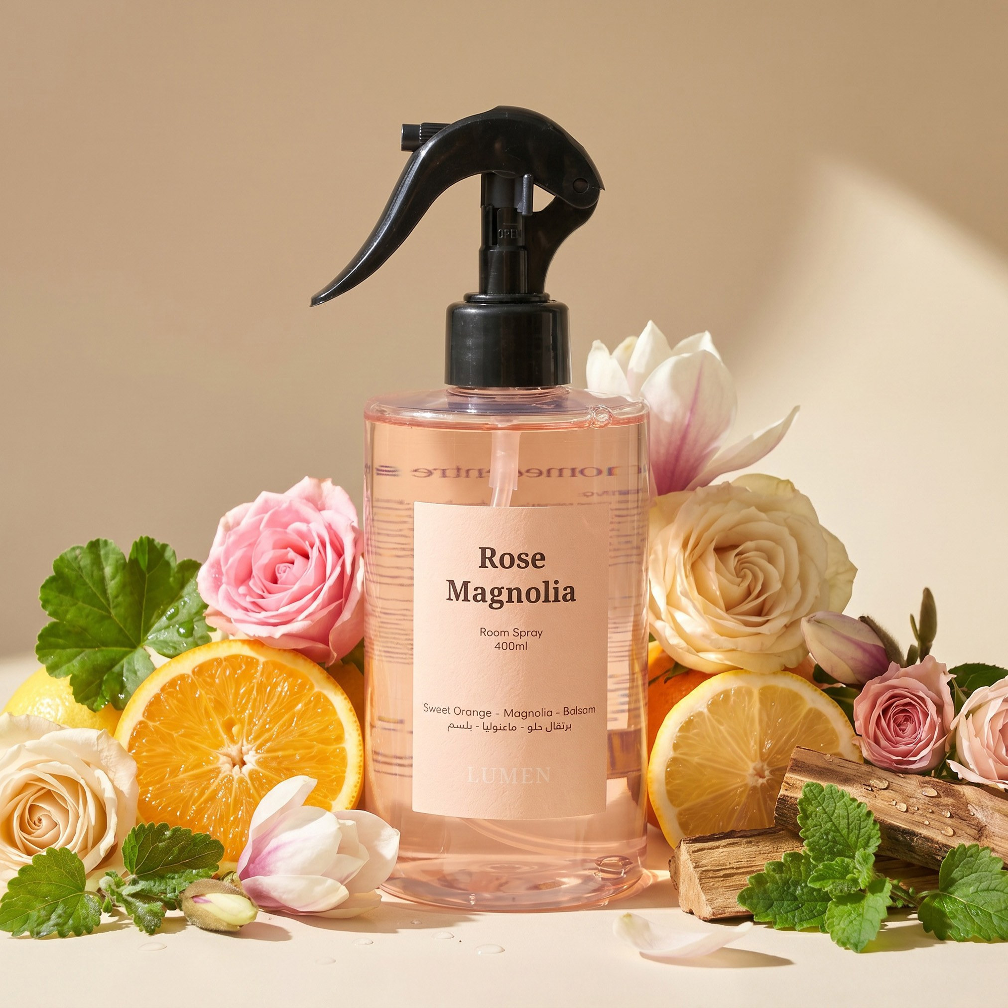 Lumen Rose Magnolia Room Spray - 400 ml-household-homefragrance-homesprays-image-1