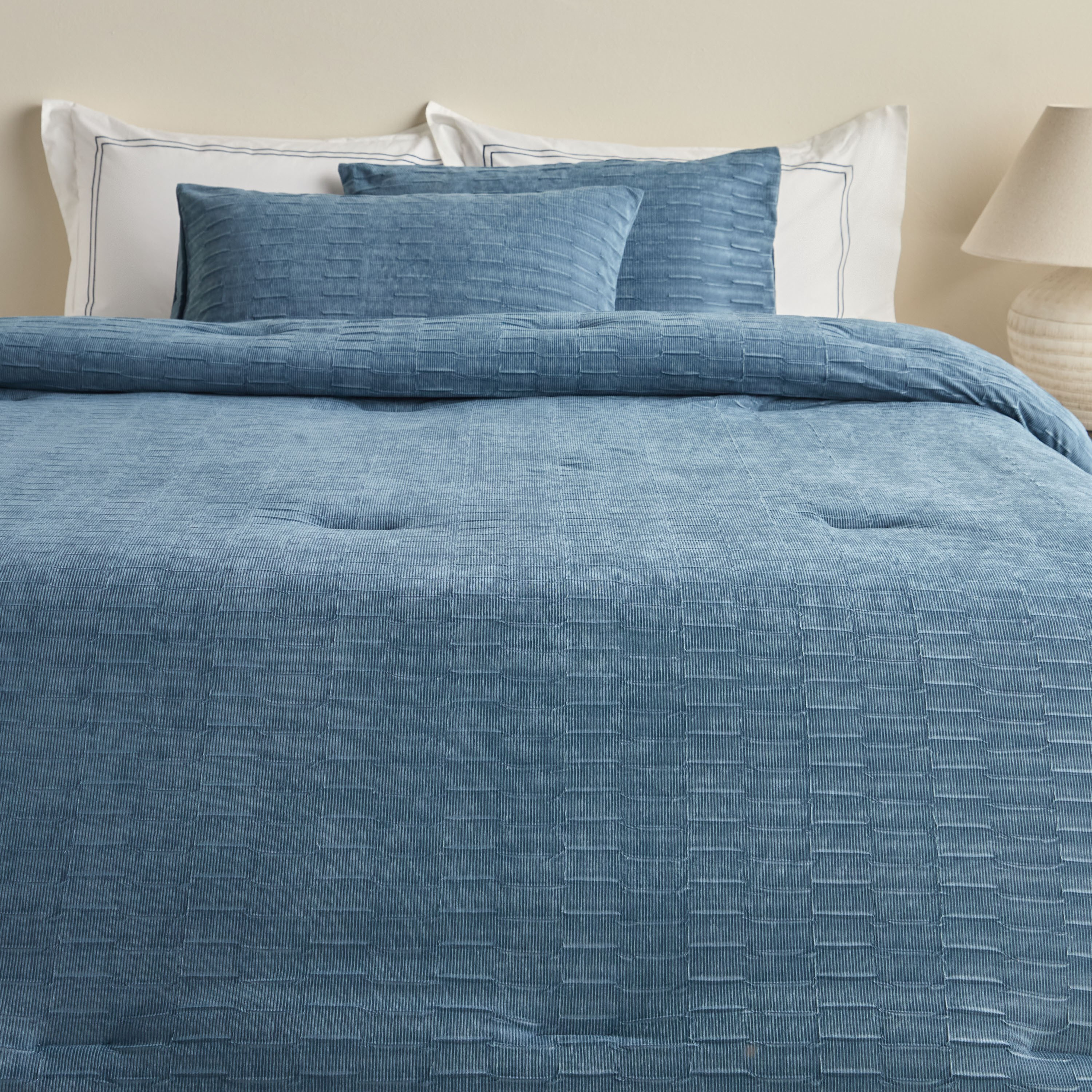 Rex Greek Velvet Weave 6-Piece Super King Comforter and Sheet Set - 240x260 cm-household-bedding-comfortersandbedspreads-bedinabag-image-2