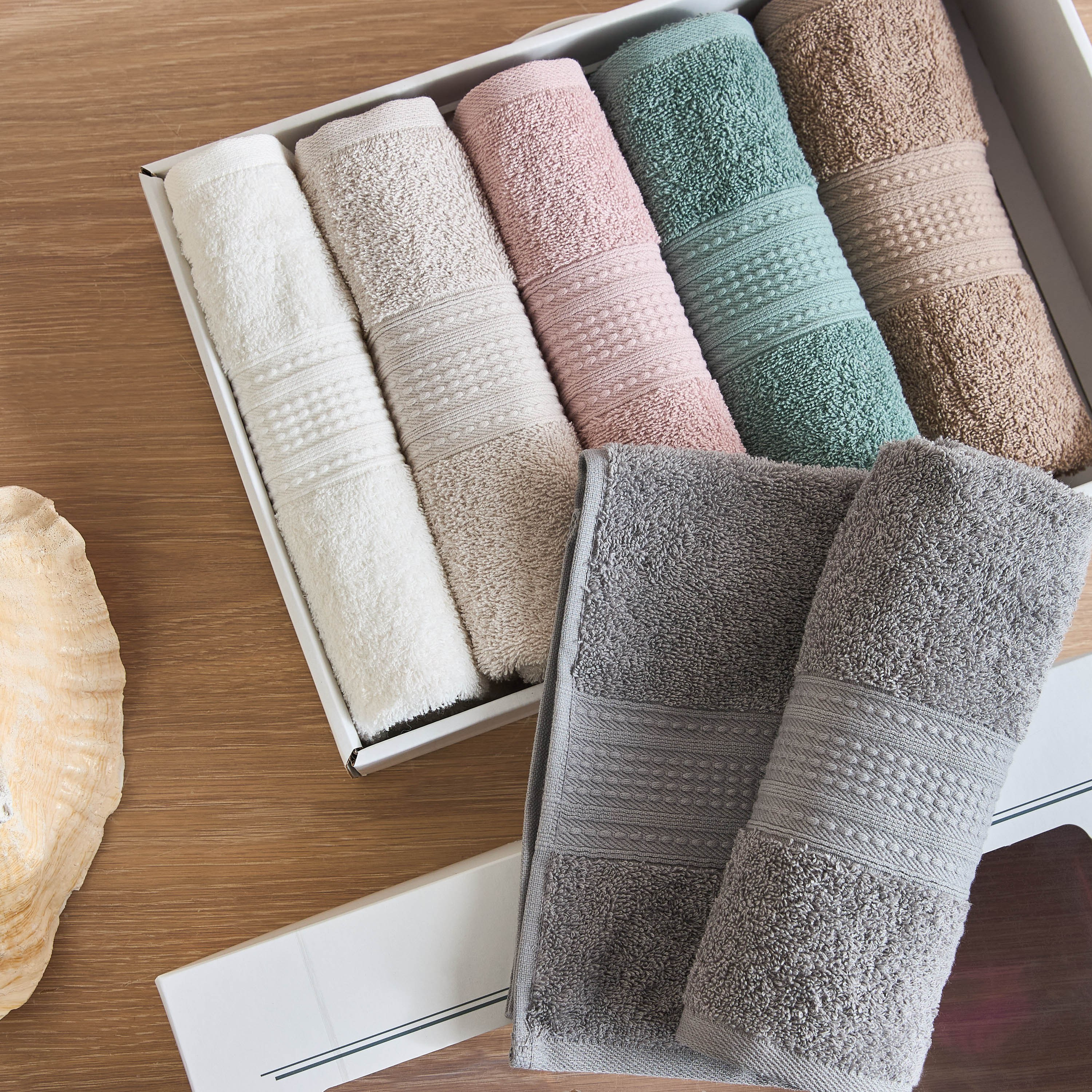 Felix 6-Piece Cotton Hand Towel Set - 50x70 cm-household-bathandlaundry-bathlinen-towels-image-6