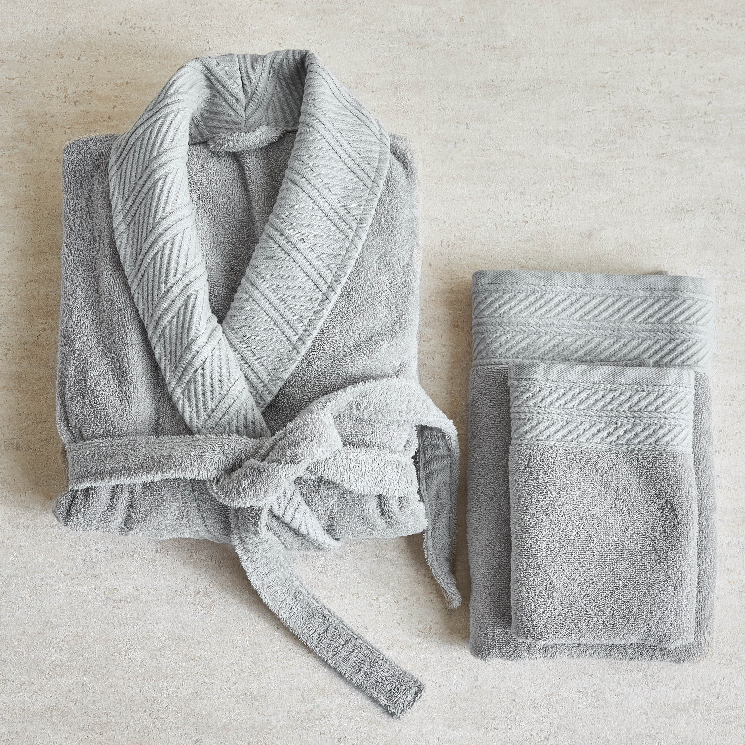 Mireko 3-Piece Bath Linen Set-household-bathandlaundry-bathlinen-bathrobesandslippers-bathrobes-image-1
