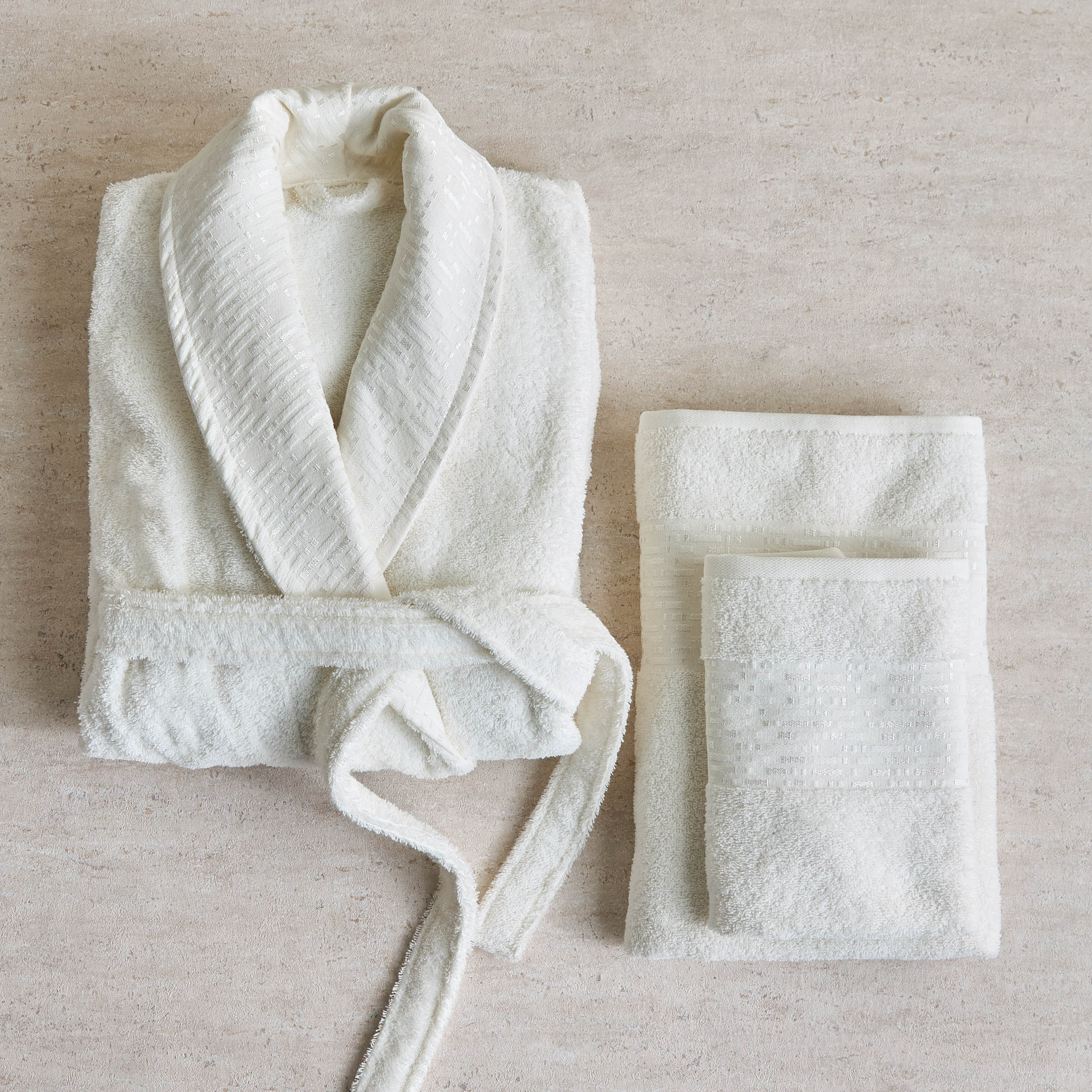 Mireko 3-Piece Bath Linen Set-household-bathandlaundry-bathlinen-bathrobesandslippers-bathrobes-image-1