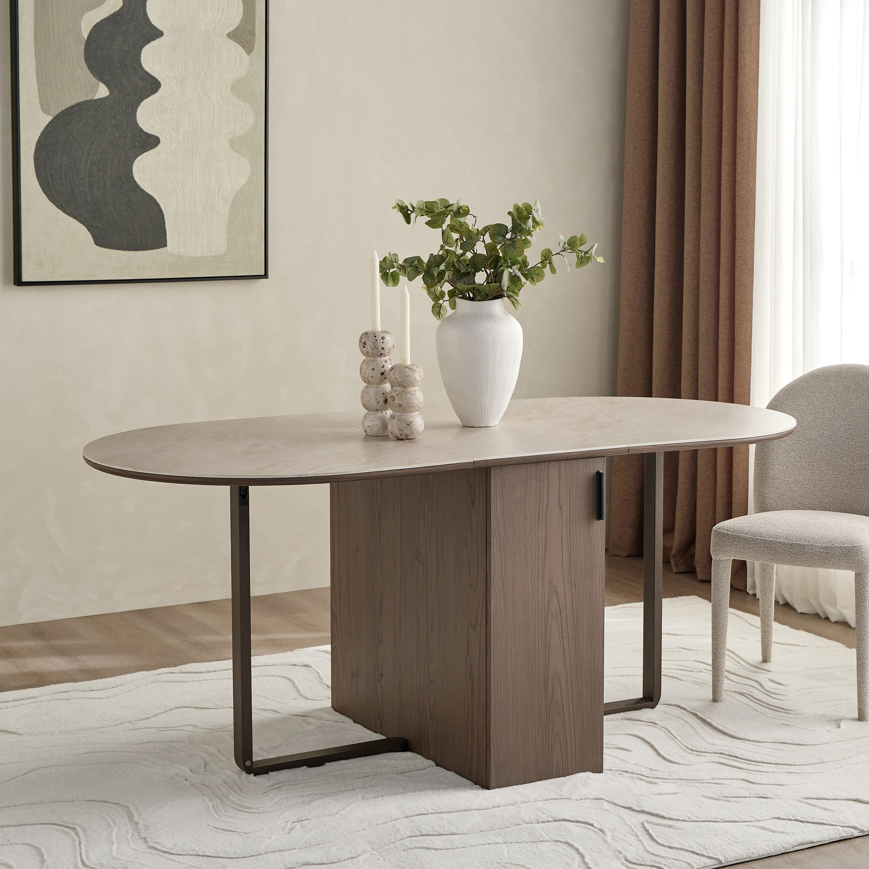 Shop Verto 2-6-Seater Ceramic Top Extendable Dining Table Online ...