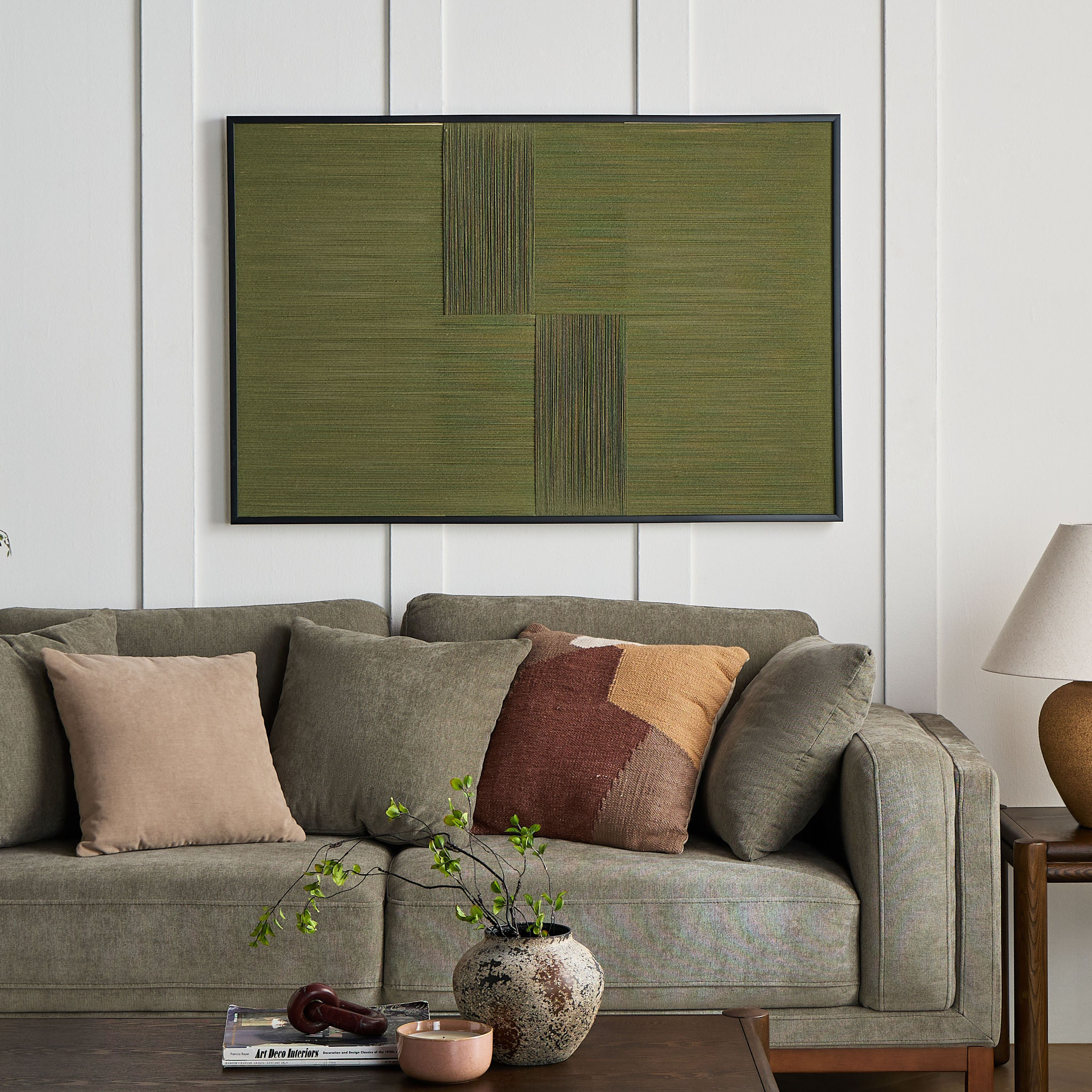 Milosz Tassel Framed Canvas Wall Art - 120x80 cm-household-walldecorandmirrors-wallart-image-3
