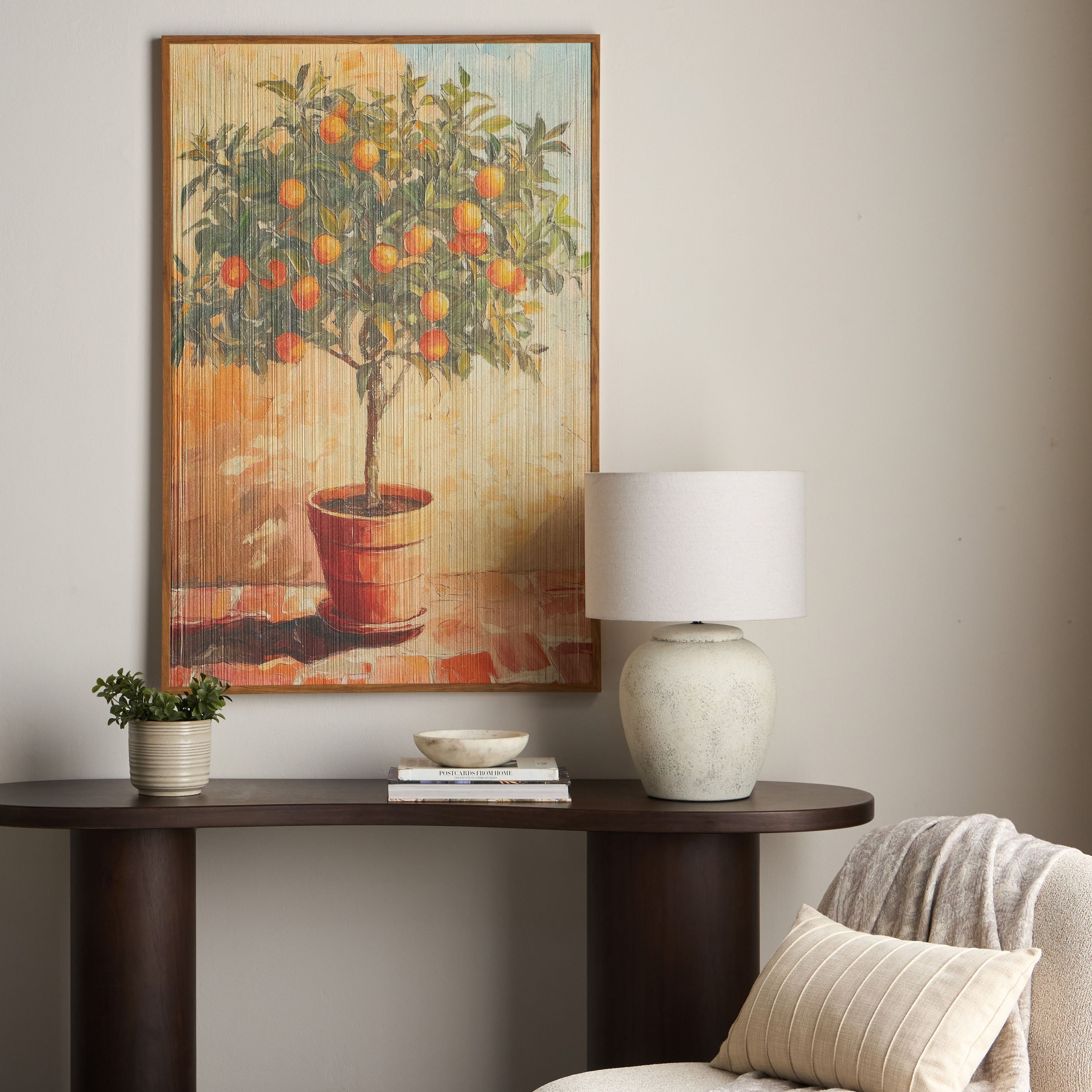 Malak Tassel Framed Canvas Wall Art - 120x80 cm-household-walldecorandmirrors-wallart-image-3